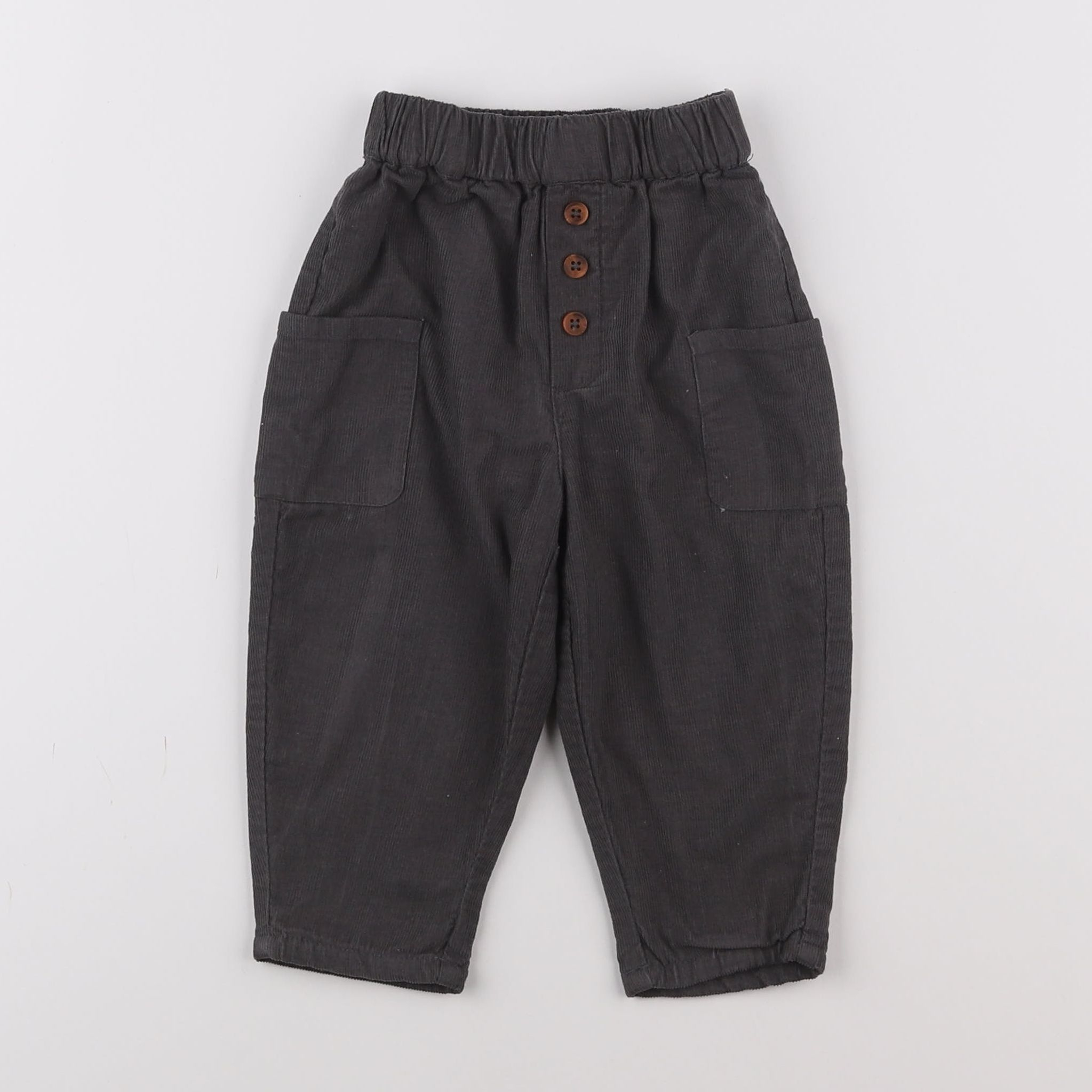 Vertbaudet - pantalon gris - 12 mois