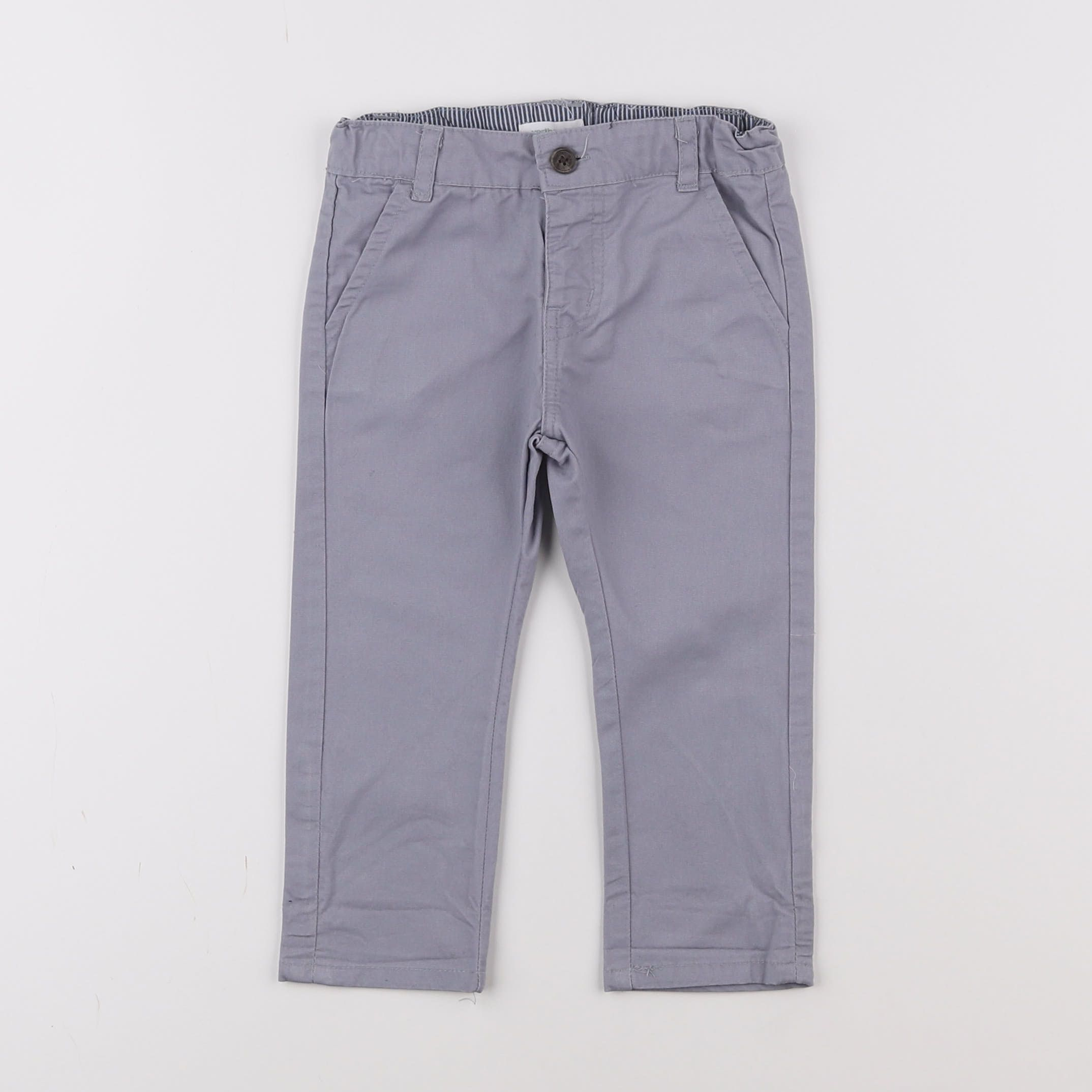 Vertbaudet - pantalon gris - 12 mois