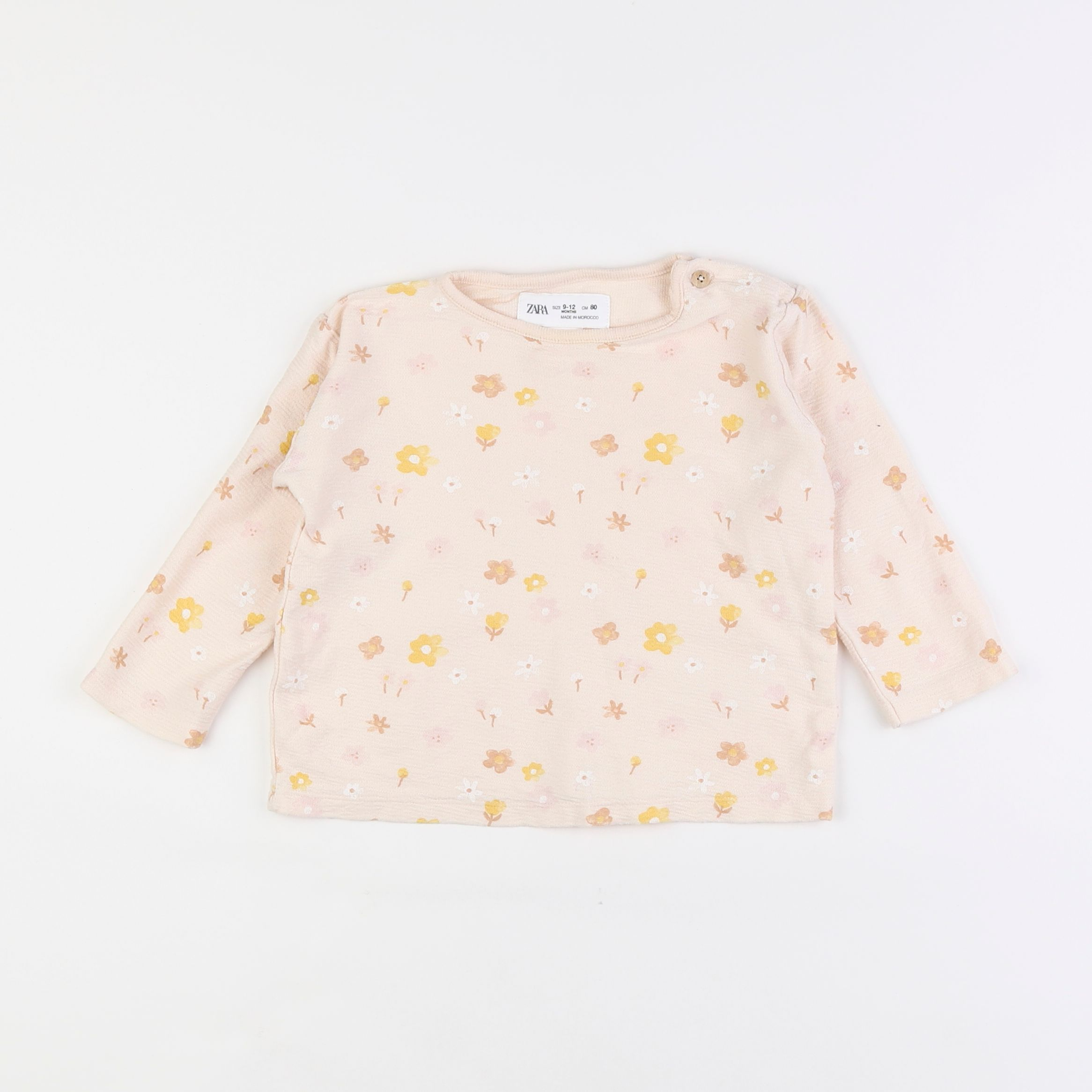 Zara - tee-shirt rose - 9/12 mois