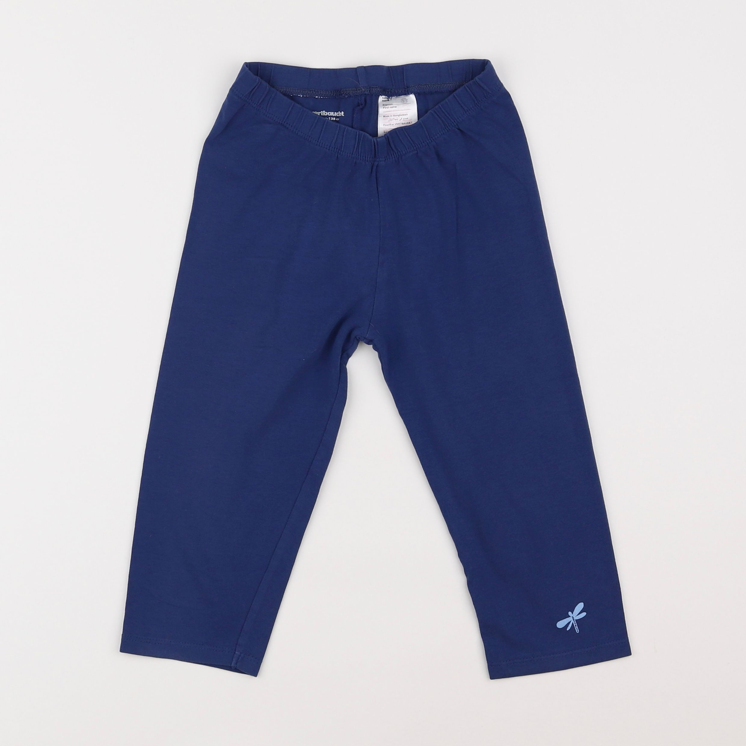 Vertbaudet - legging court bleu - 10 ans