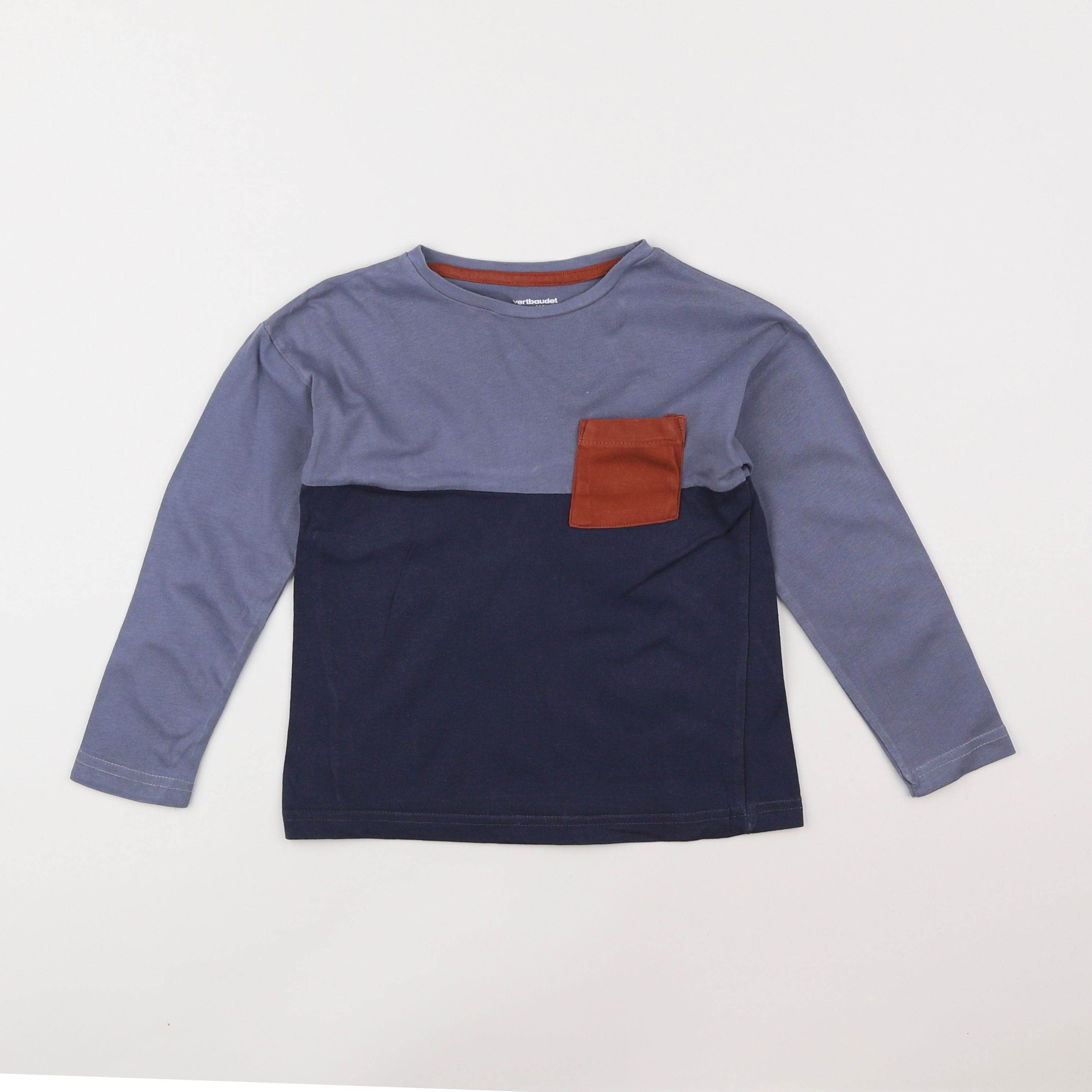 Vertbaudet - tee-shirt bleu - 5 ans