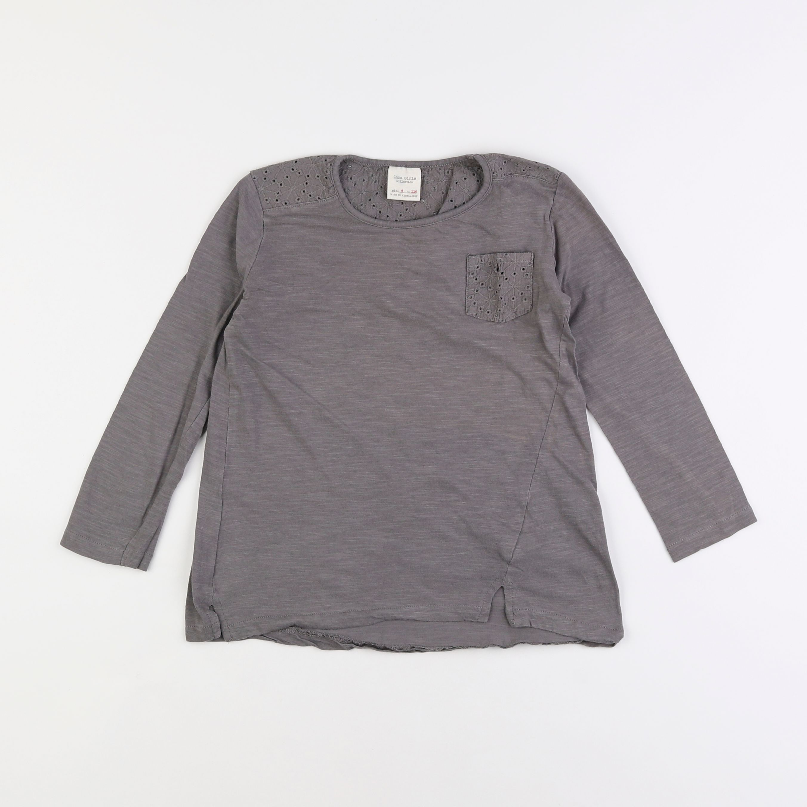 Zara - tee-shirt gris - 6 ans