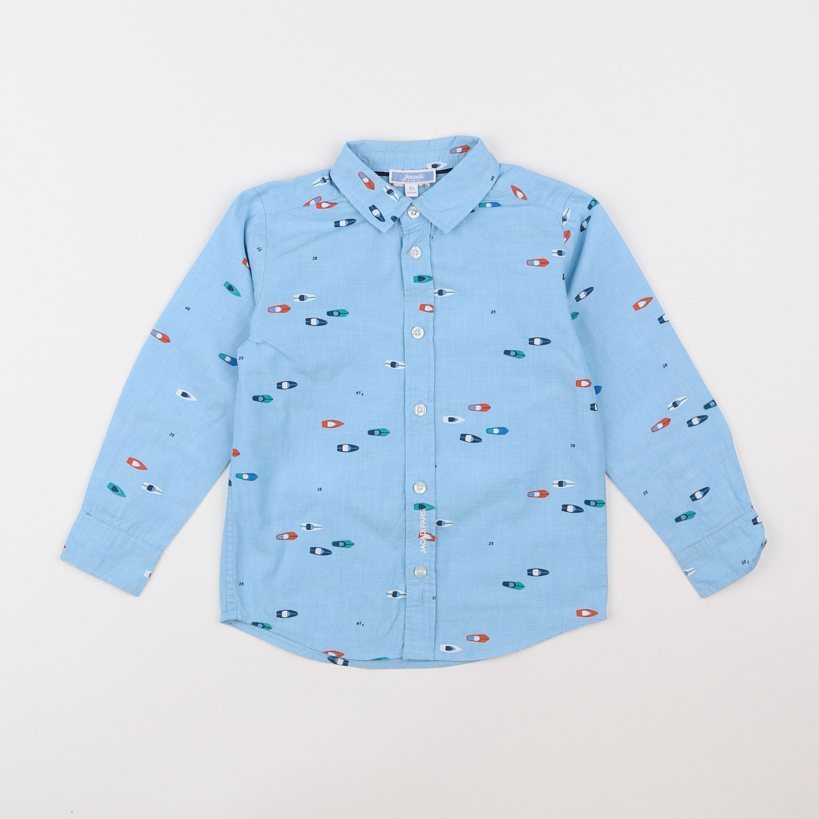 Jacadi - chemise bleu - 4 ans