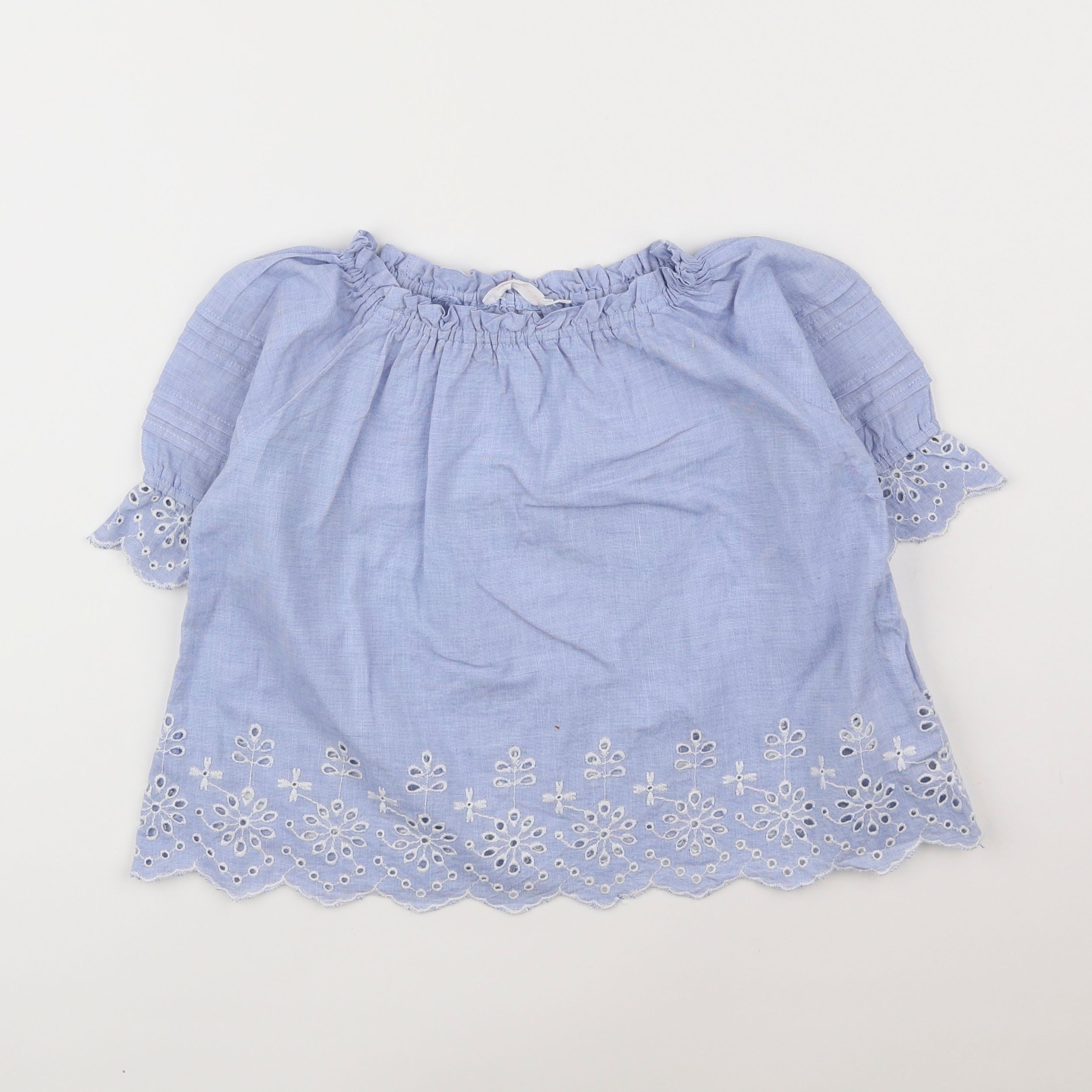 Monoprix - blouse bleu - 5 ans