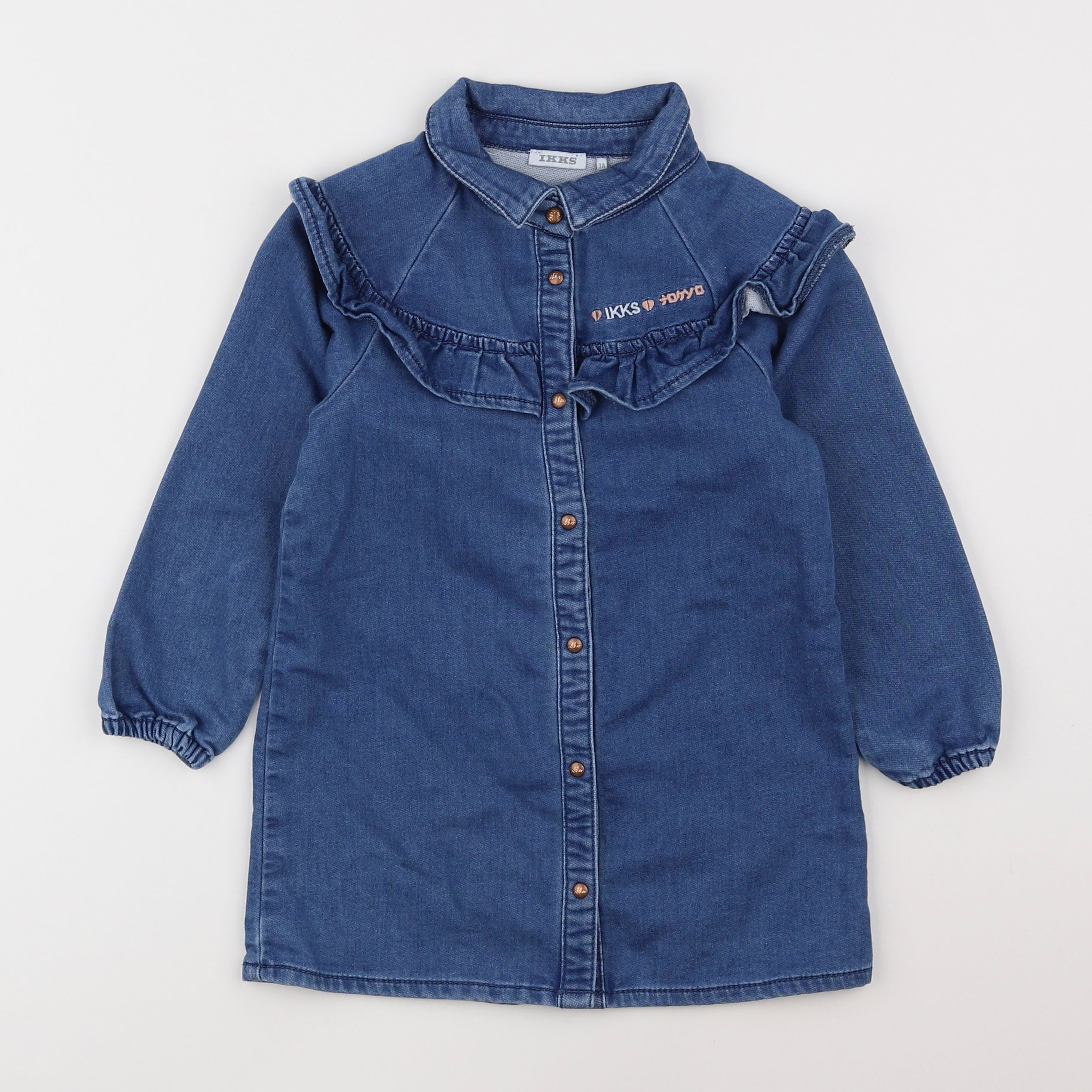 IKKS - robe bleu - 3 ans