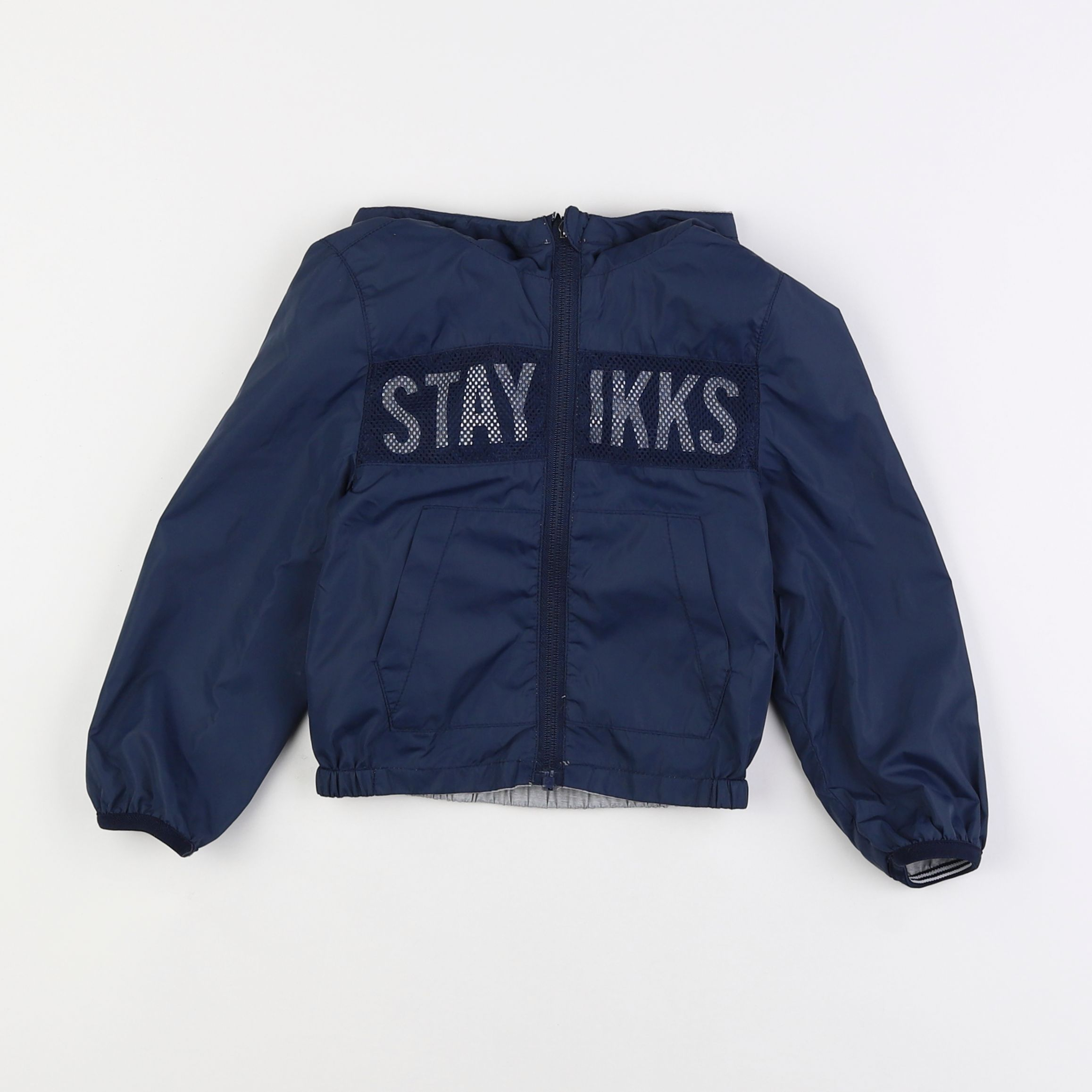 IKKS - imperméable réversible bleu - 3 ans