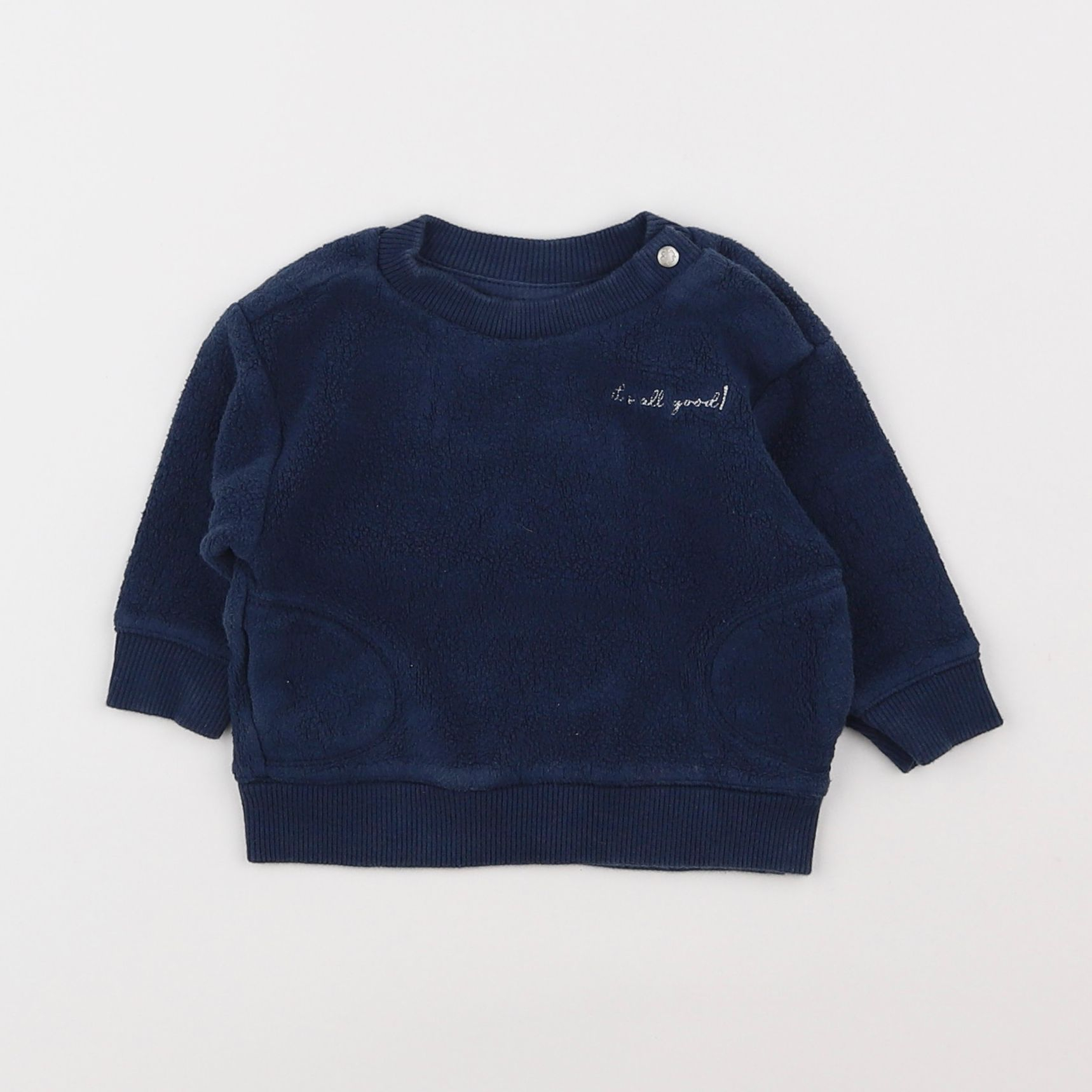 Noppies - sweat bleu - 1 mois