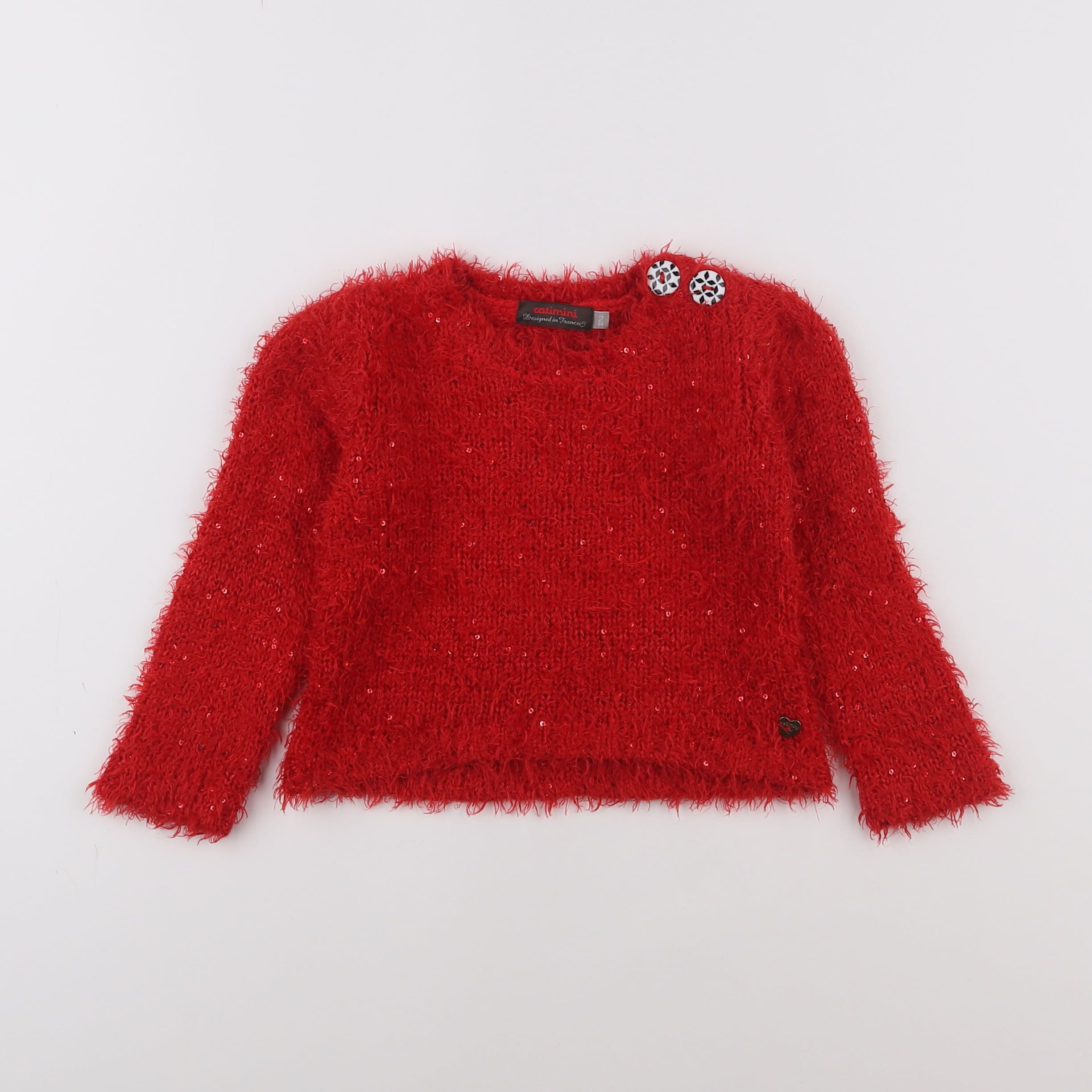 Catimini - pull rouge - 2 ans