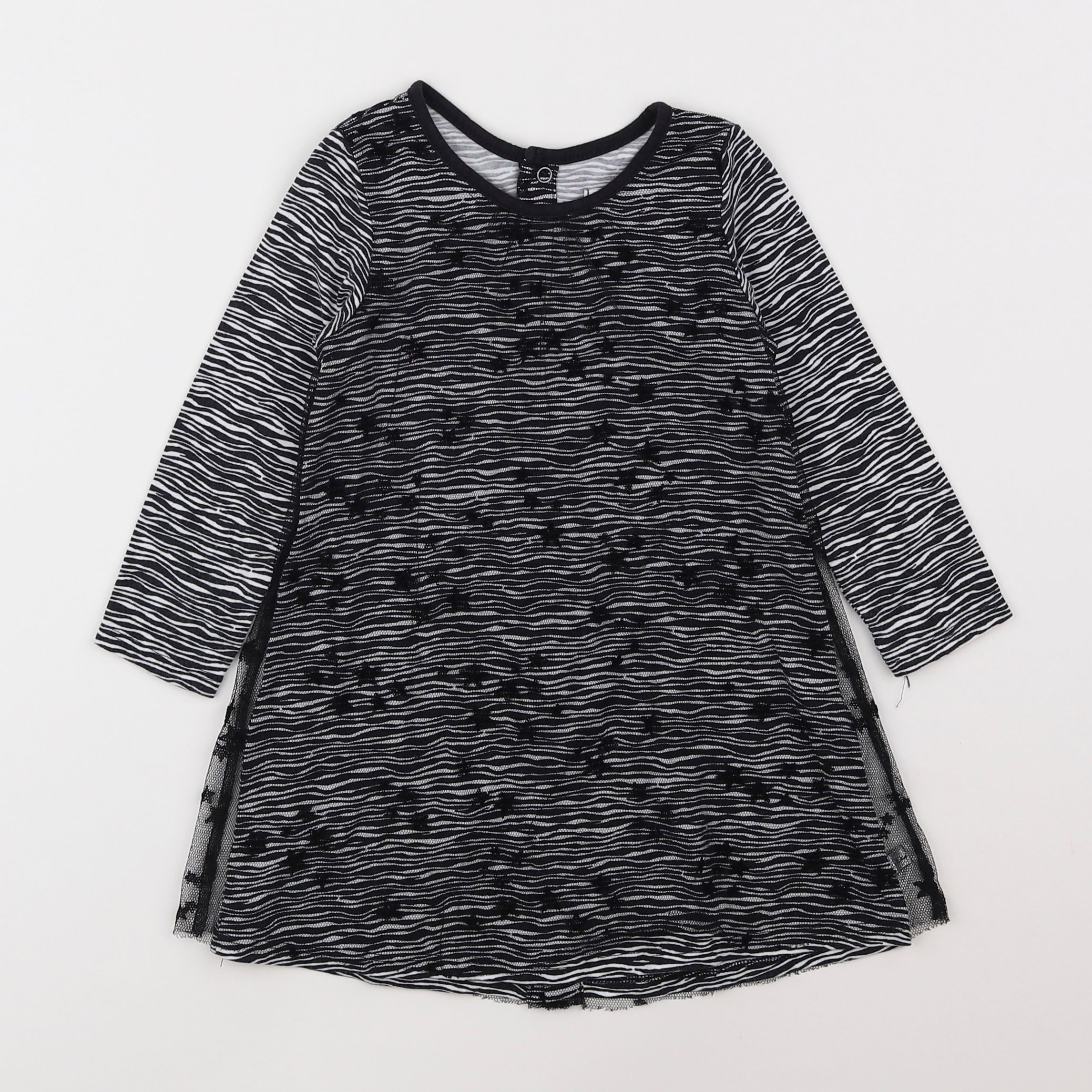 IKKS - robe noir - 2 ans