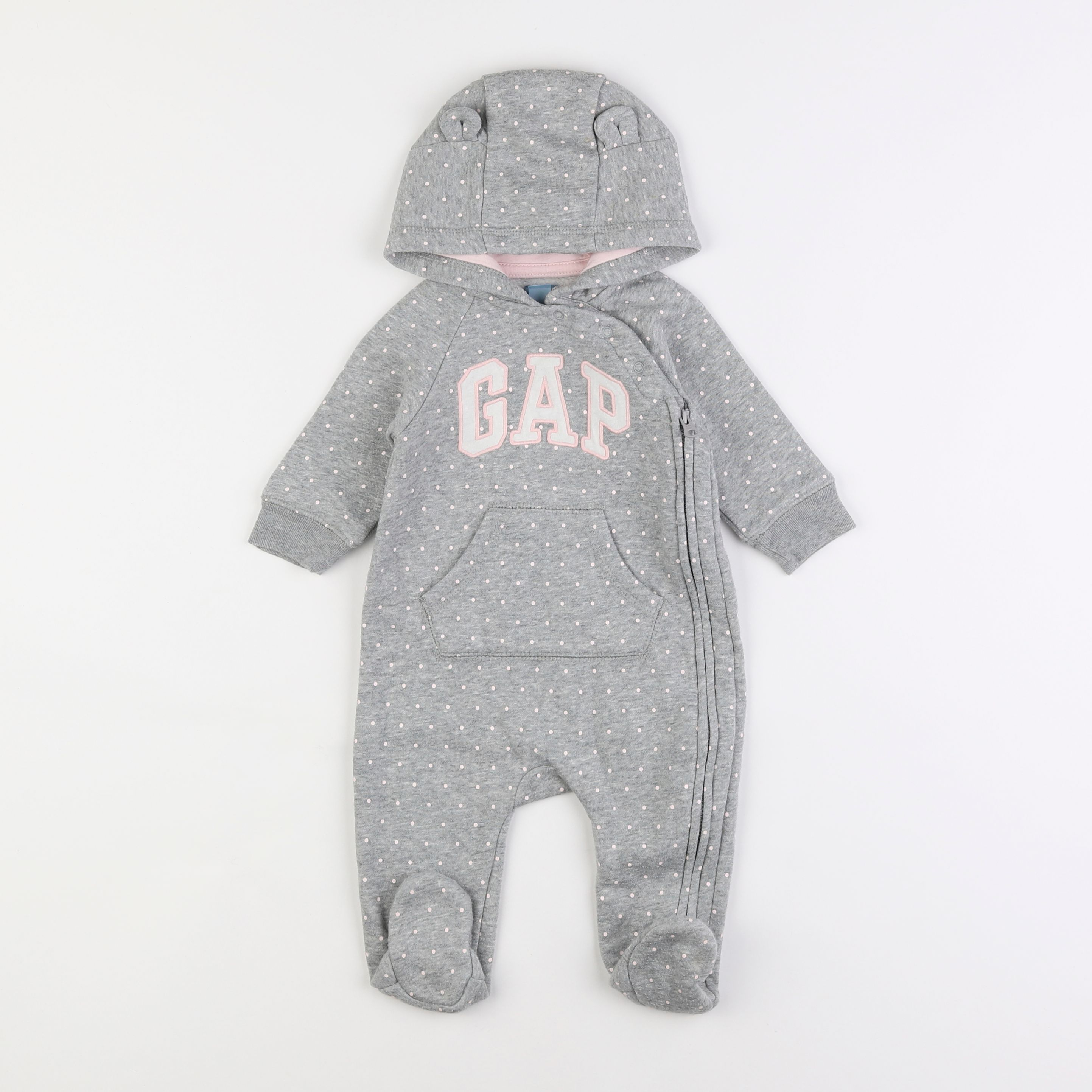 GAP - pyjama coton gris - 3/6 mois