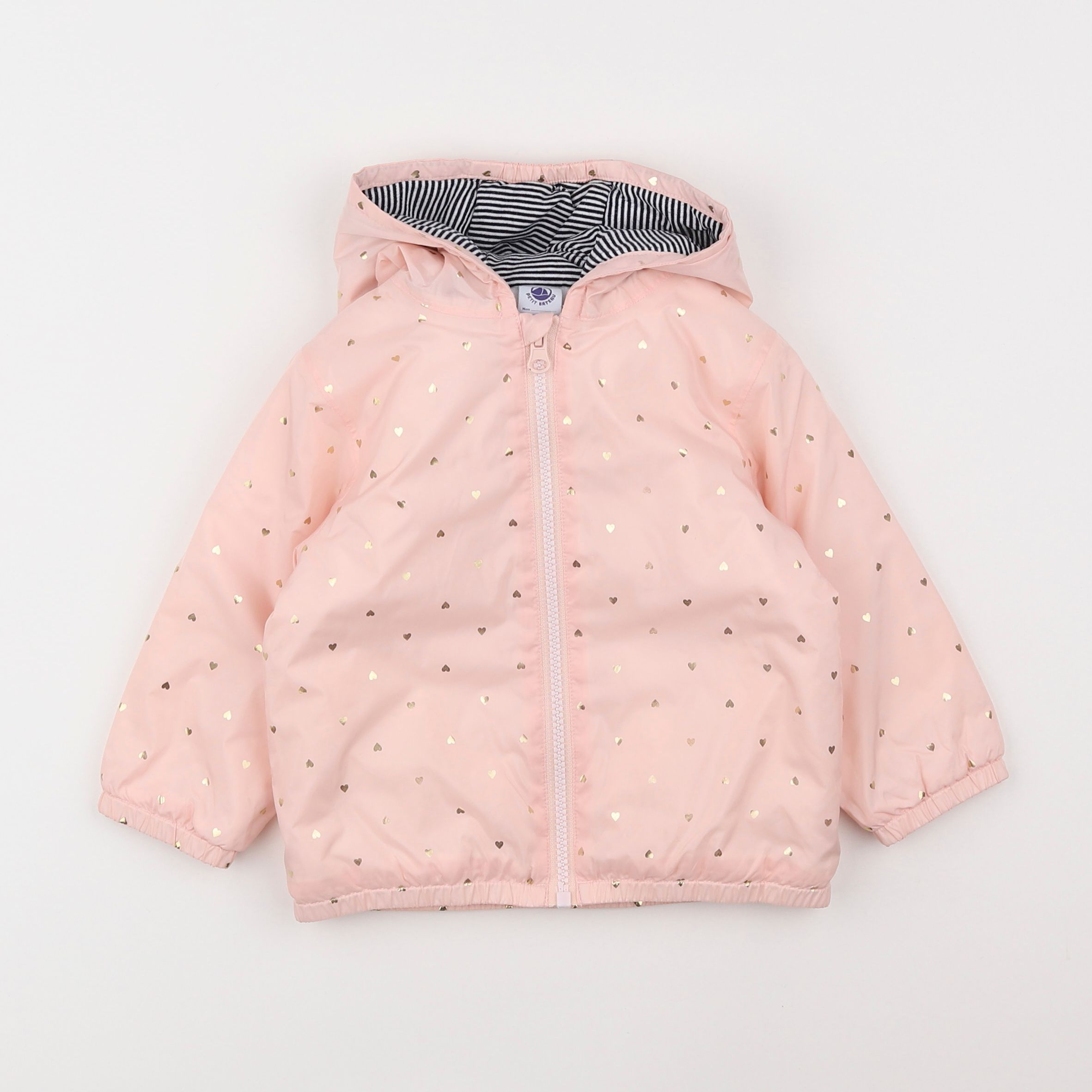 Petit Bateau - veste doublé rose - 18 mois