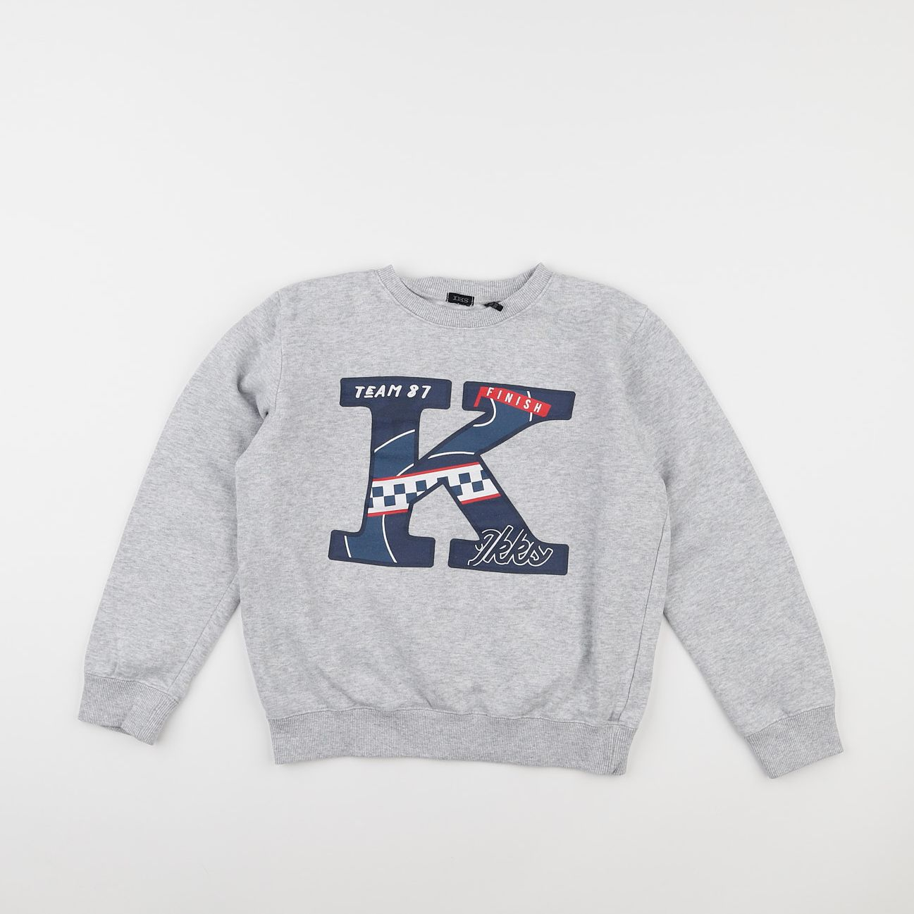 IKKS - sweat gris - 10 ans