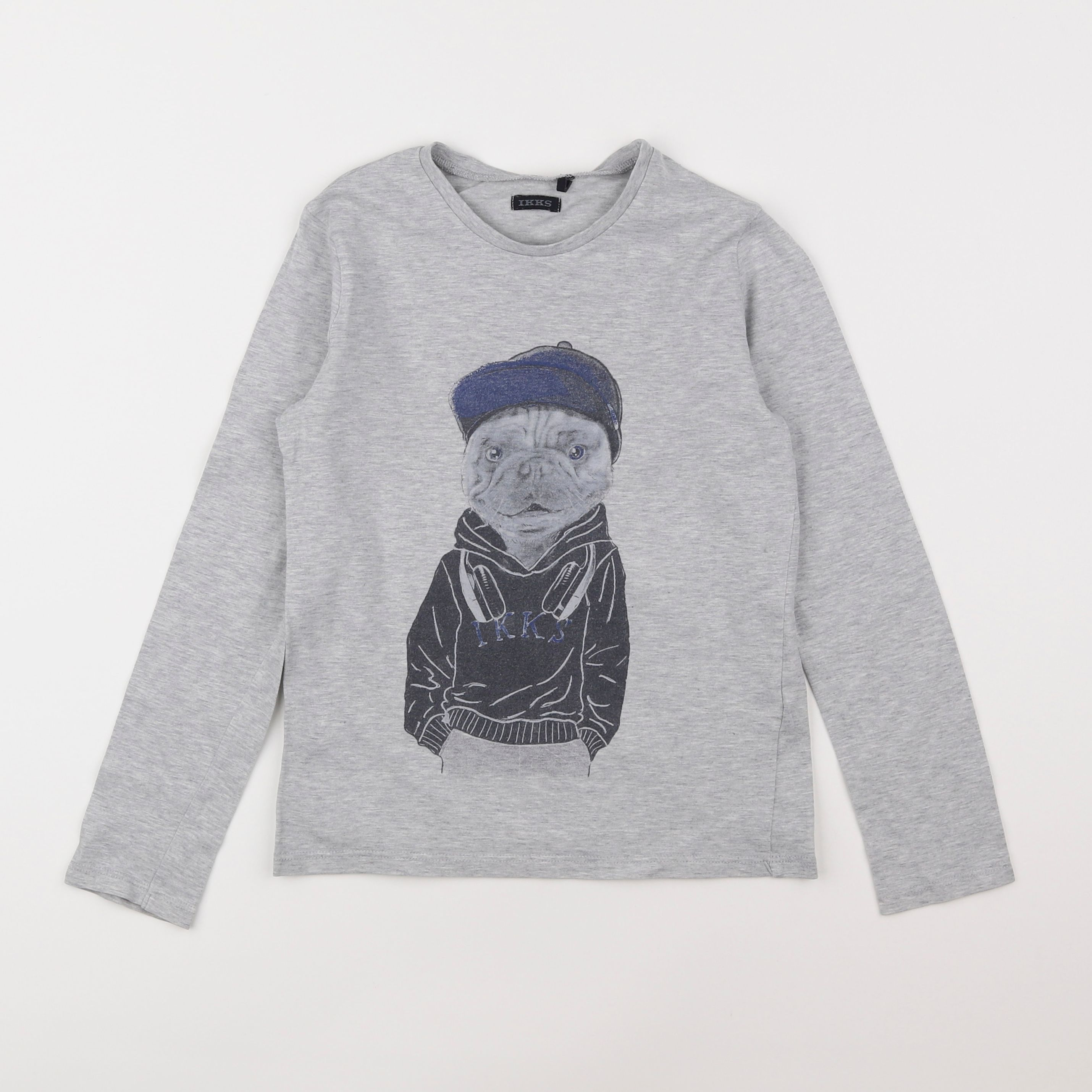 IKKS - tee-shirt gris - 8 ans