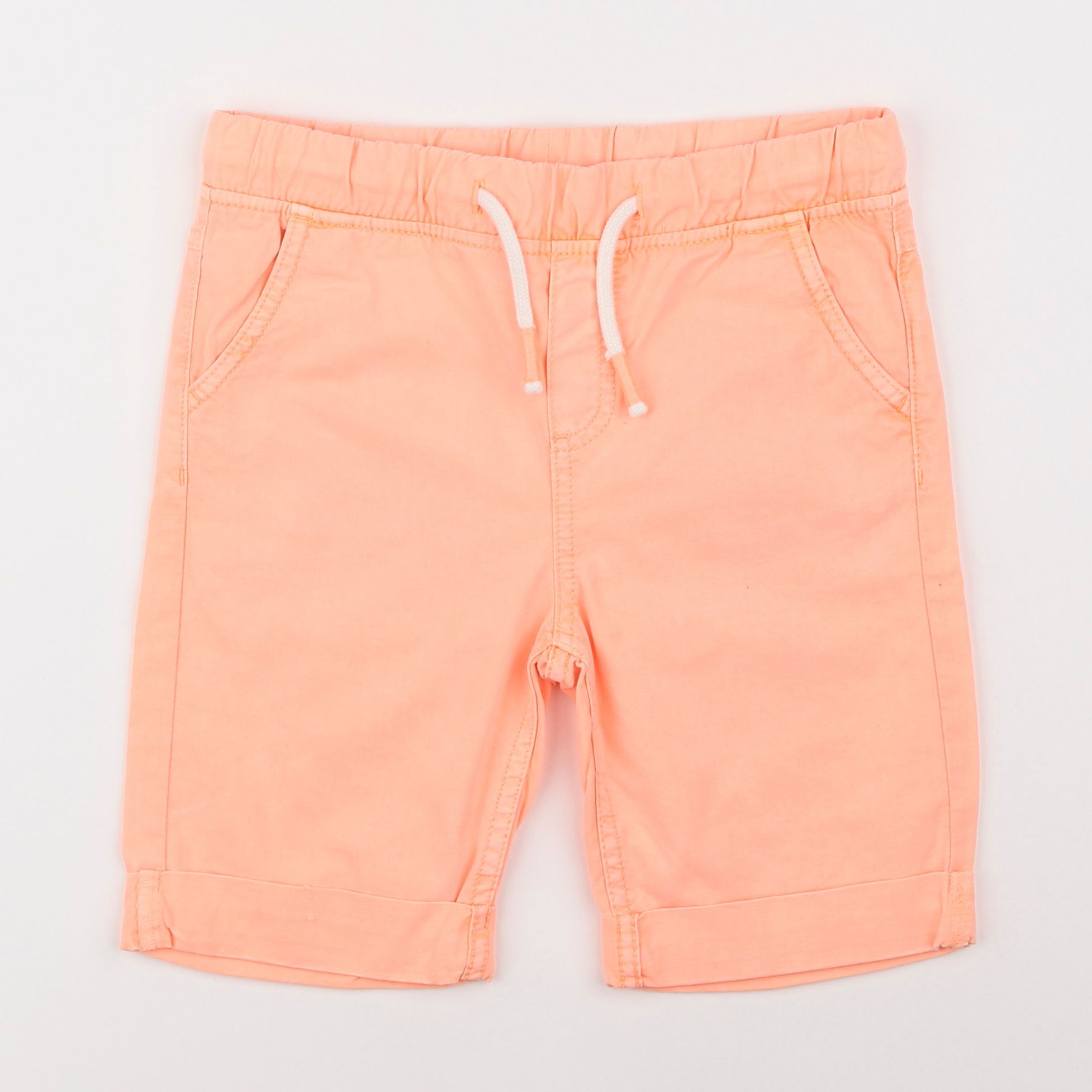 Vertbaudet - short orange fluo - 8 ans