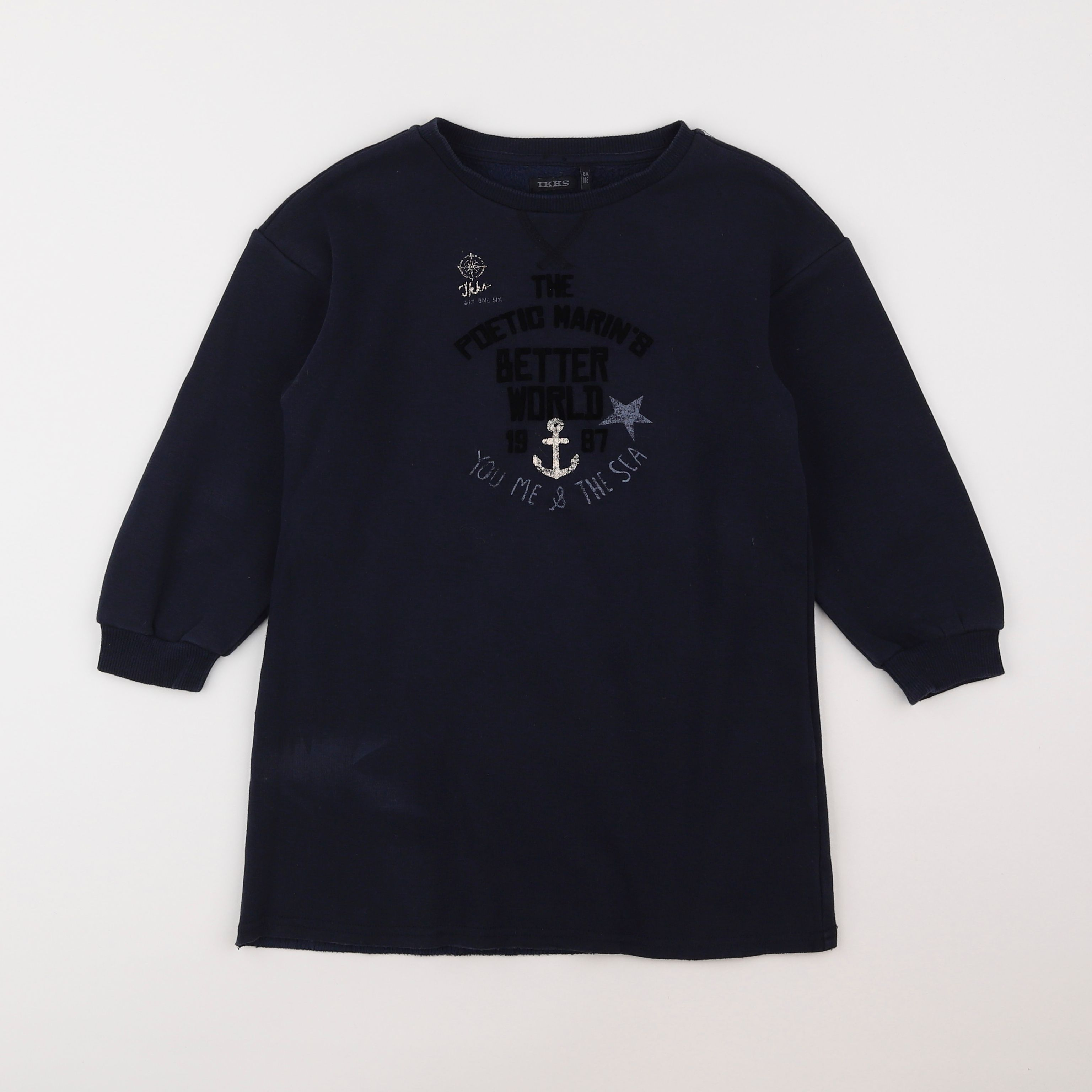 IKKS - robe bleu - 6 ans