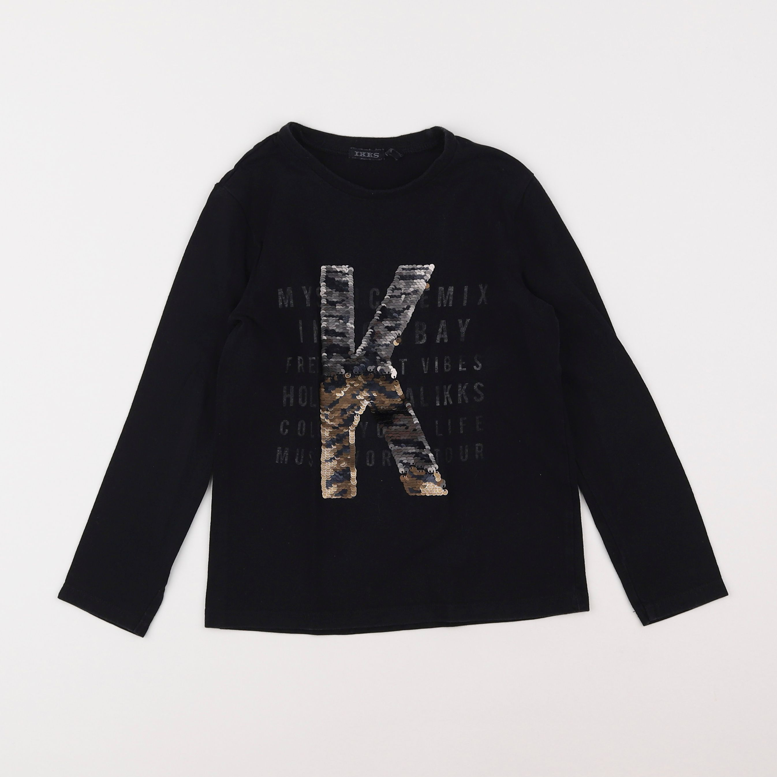 IKKS - tee-shirt noir - 6 ans