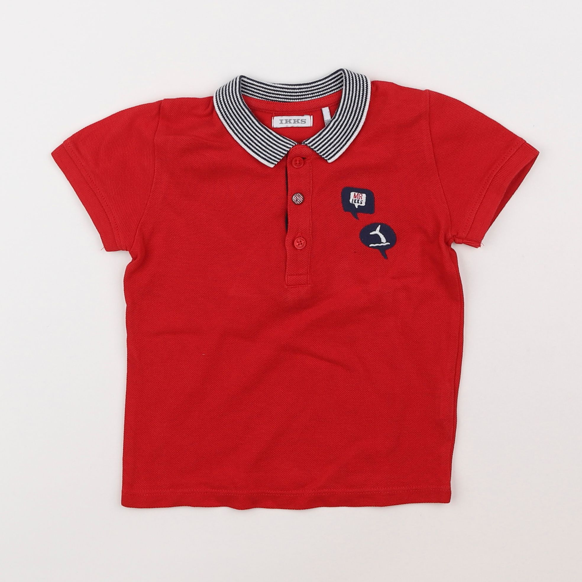 IKKS - polo rouge - 18 mois