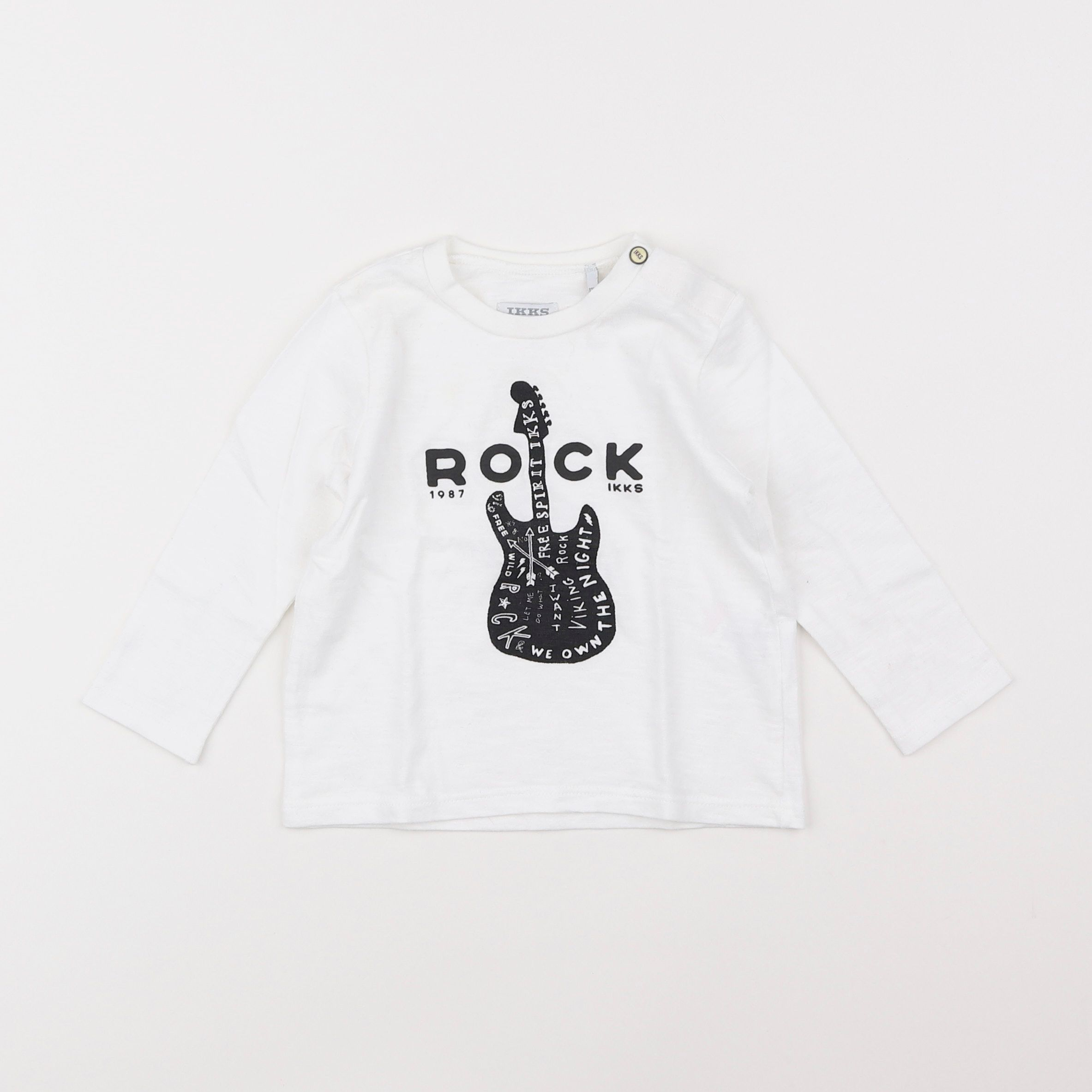 IKKS - tee-shirt blanc - 12 mois