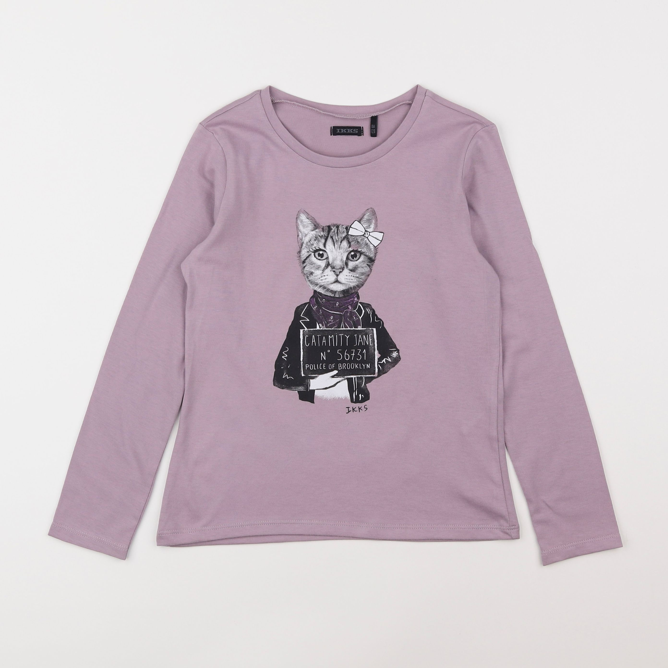 IKKS - tee-shirt violet - 8 ans