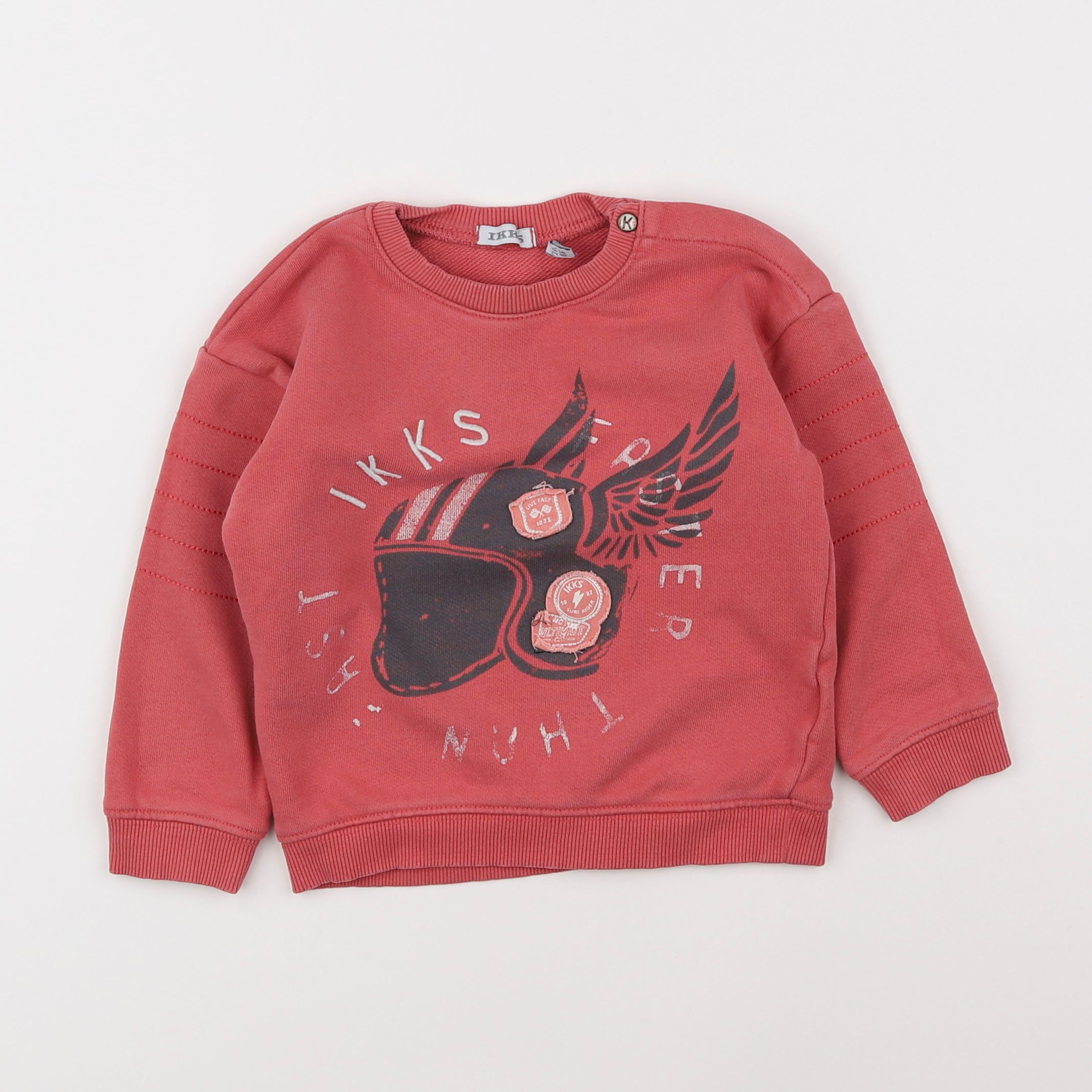 IKKS - sweat rouge - 2 ans