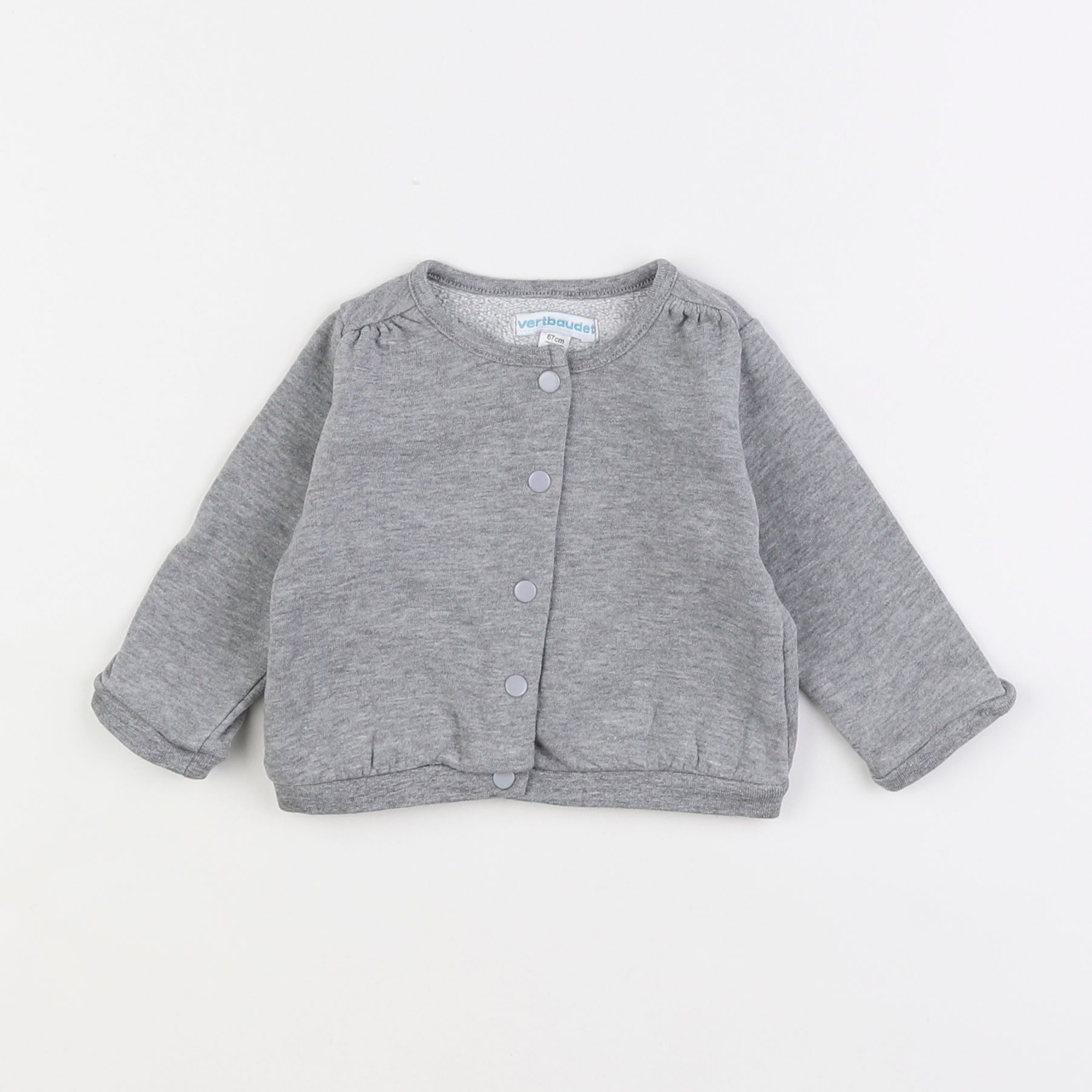 Vertbaudet - sweat gris - 6 mois