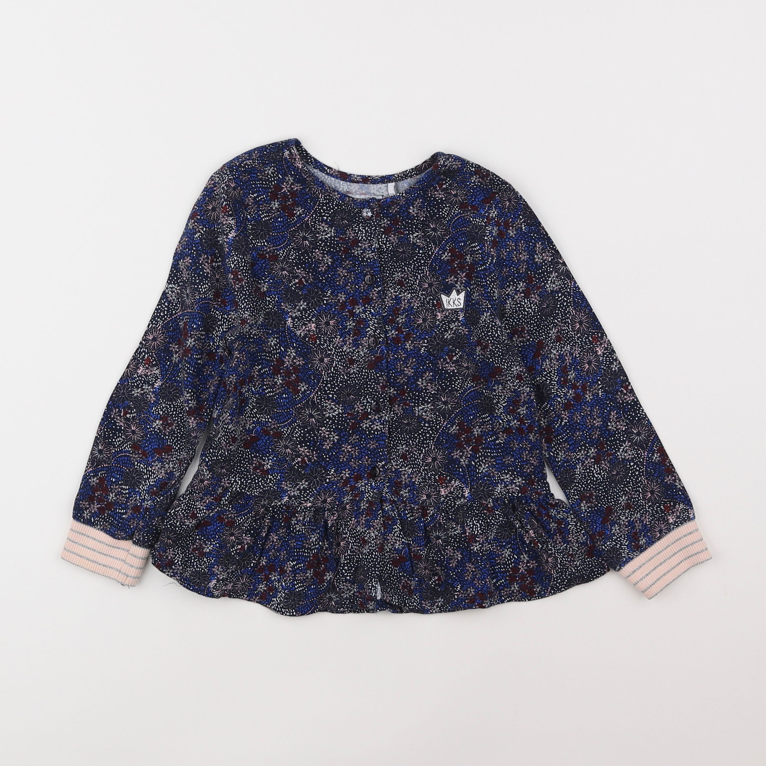 IKKS - blouse bleu - 3 ans