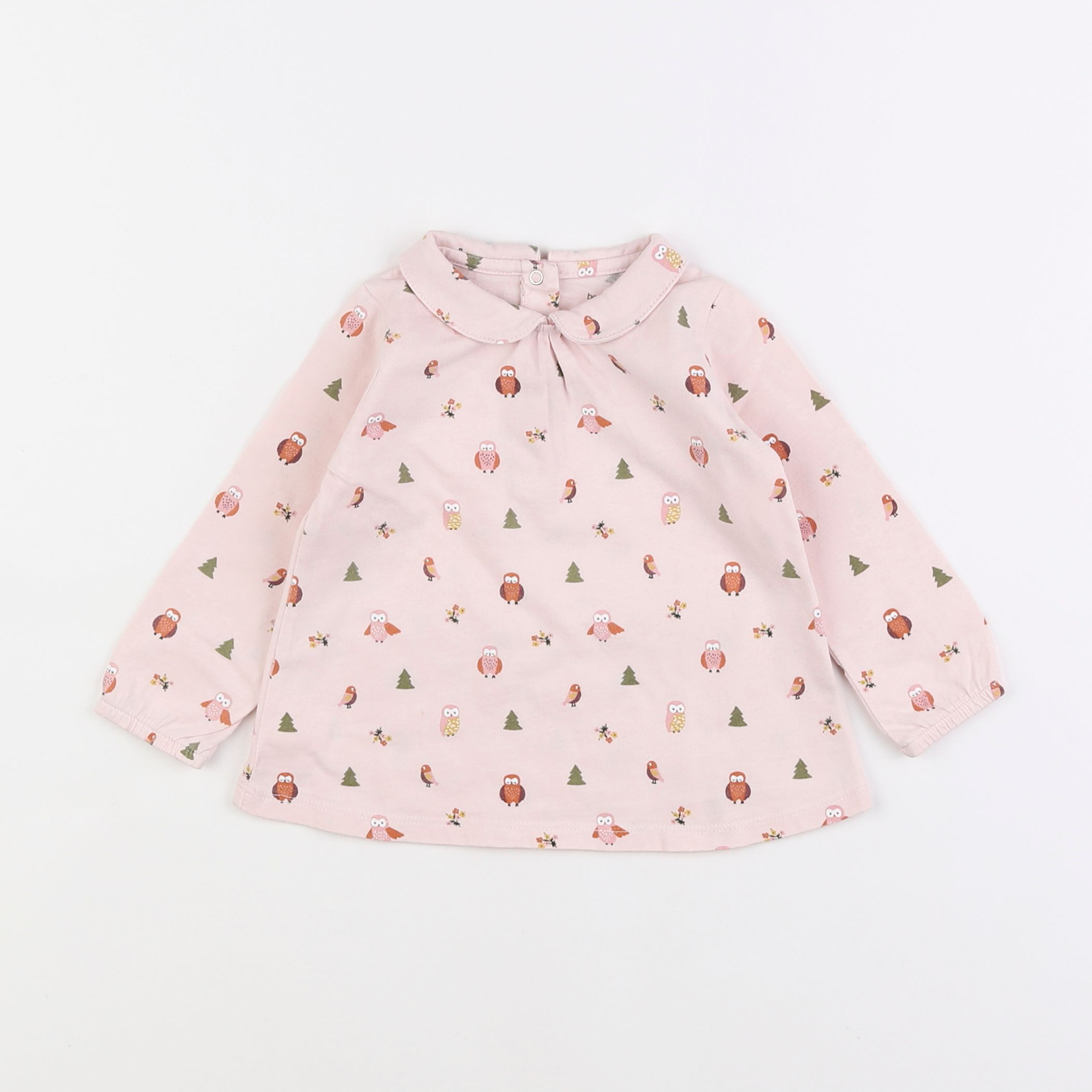 Boutchou - tee-shirt rose - 12 mois