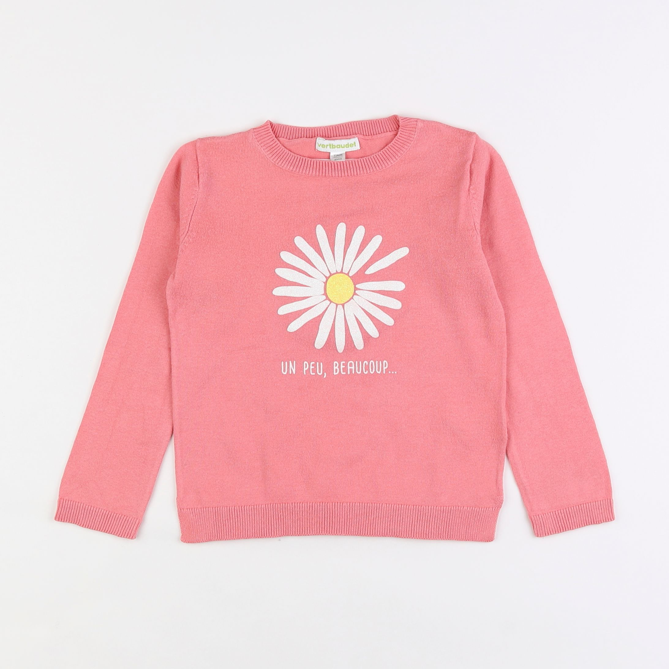 Vertbaudet - pull rose - 4 ans