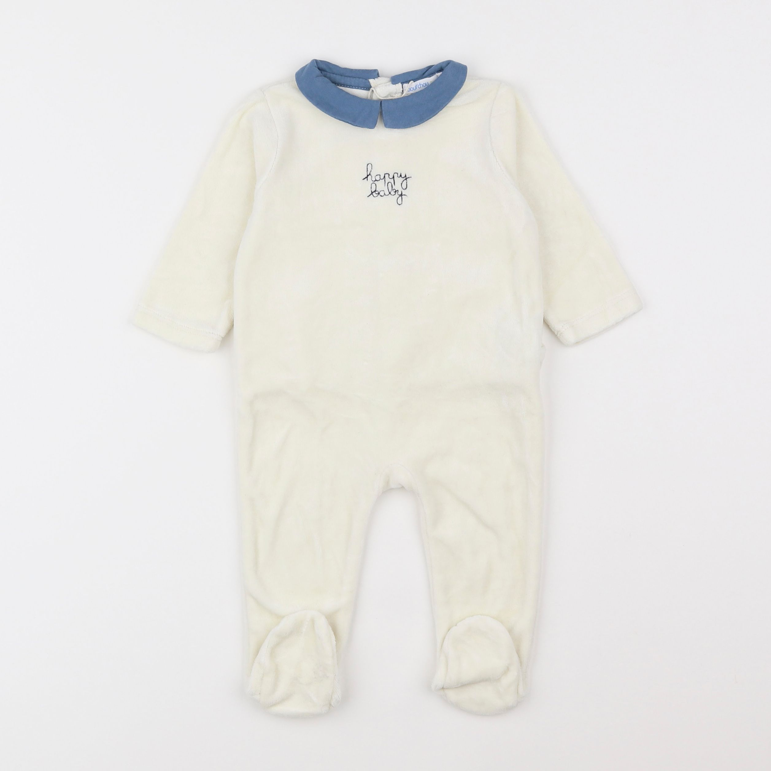 Boutchou - pyjama velours beige - 6 mois