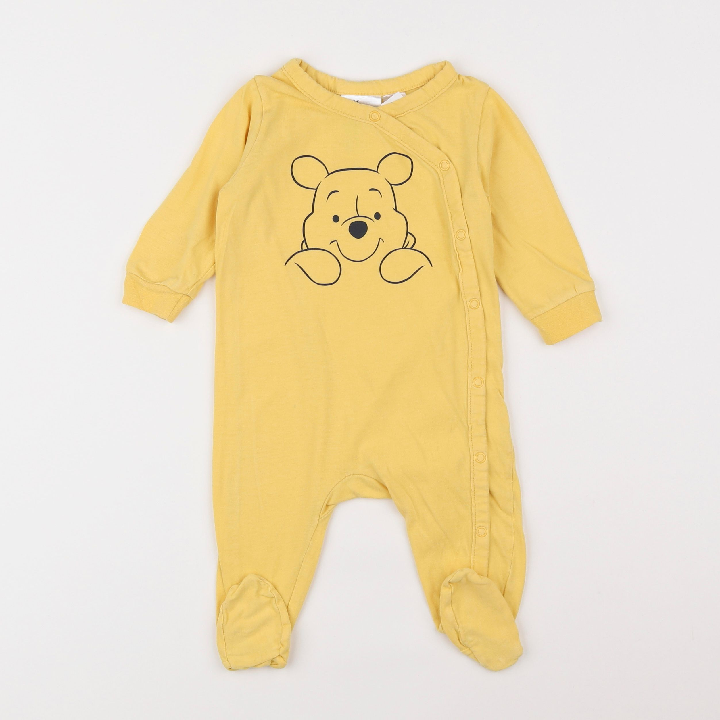 H&M - pyjama coton jaune - 6 mois