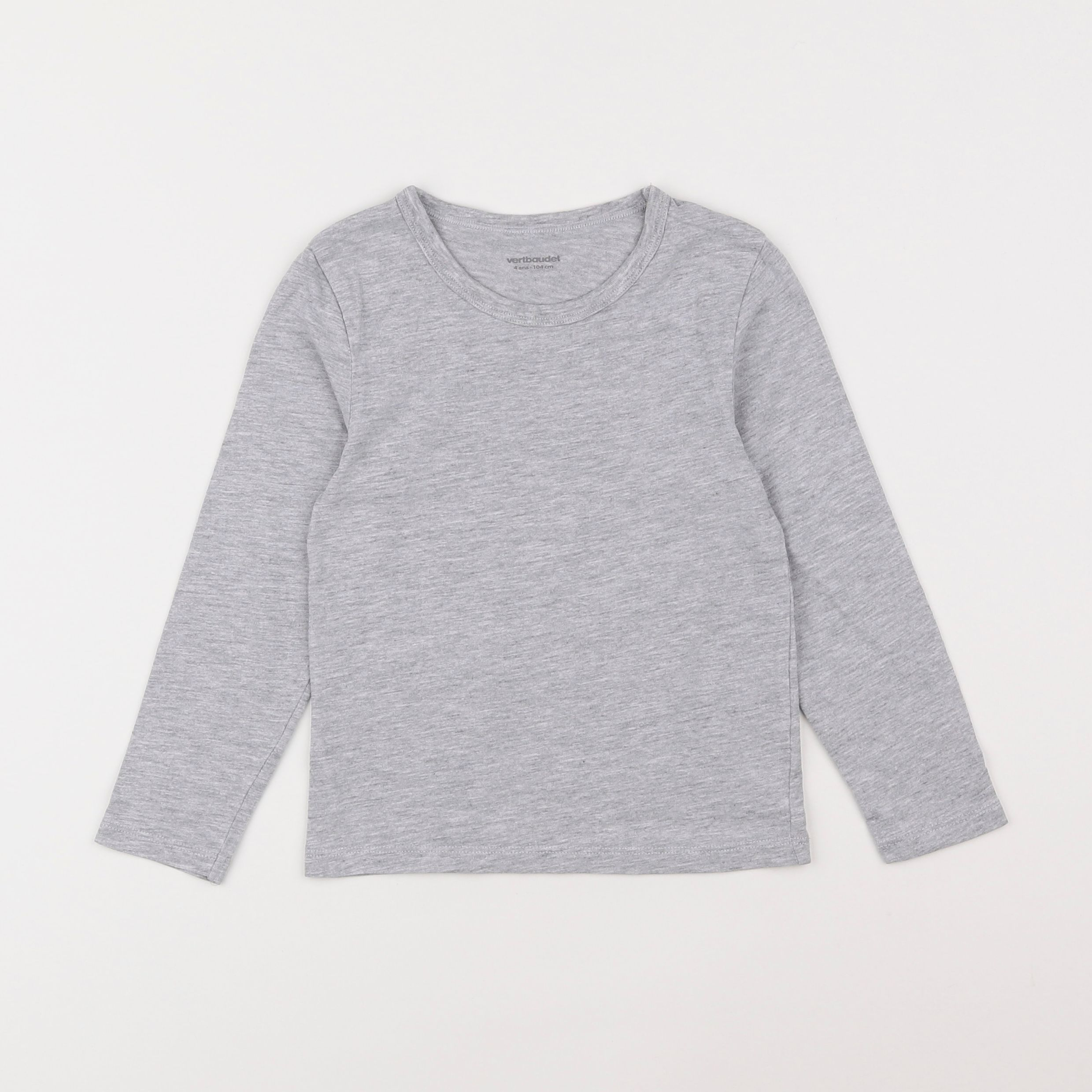 Vertbaudet - tee-shirt gris - 4 ans