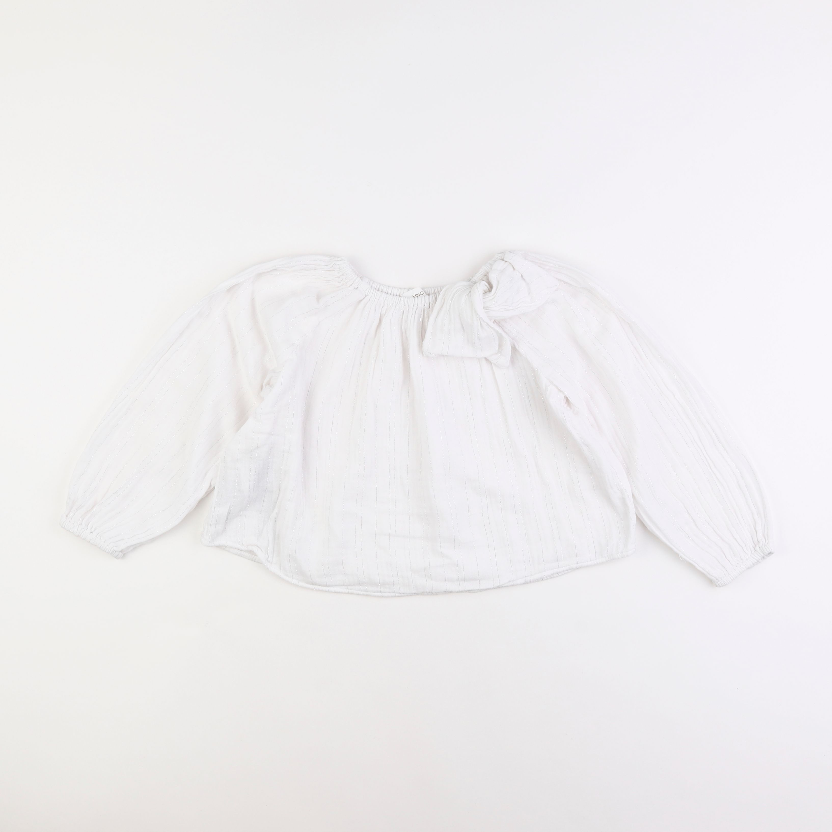 Mango - blouse blanc, or - 6 ans