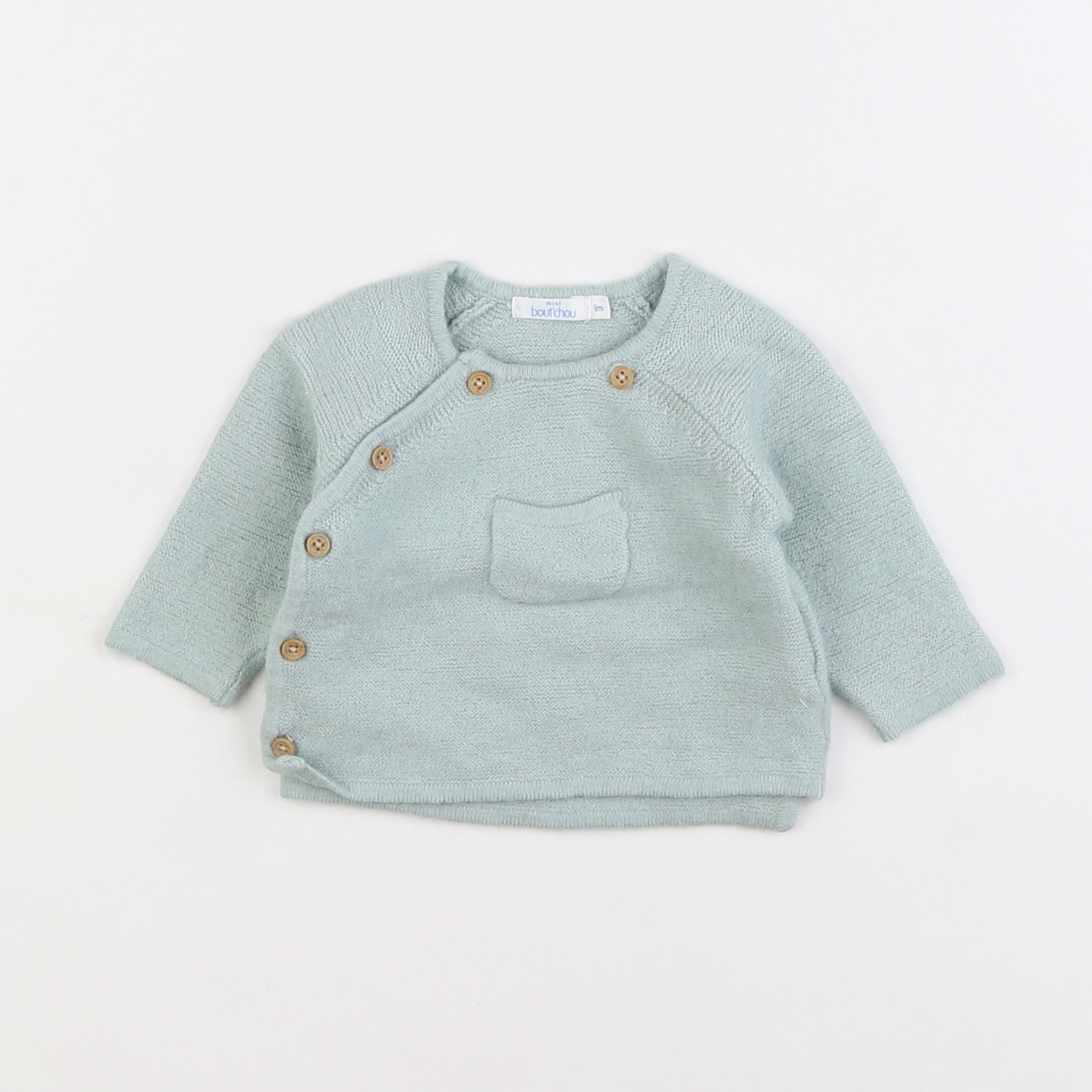 Boutchou - gilet vert - 1 mois