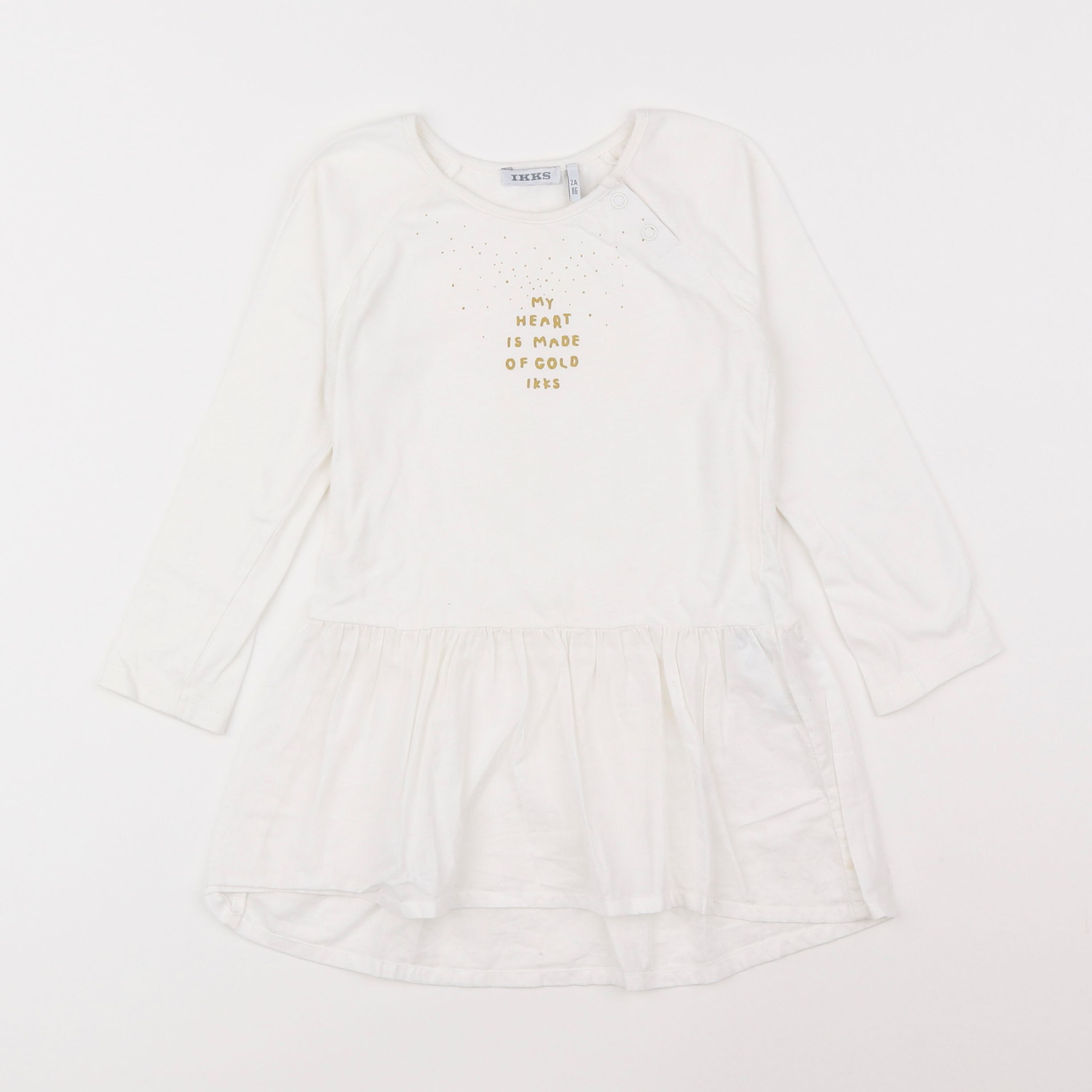 IKKS - robe blanc - 2 ans