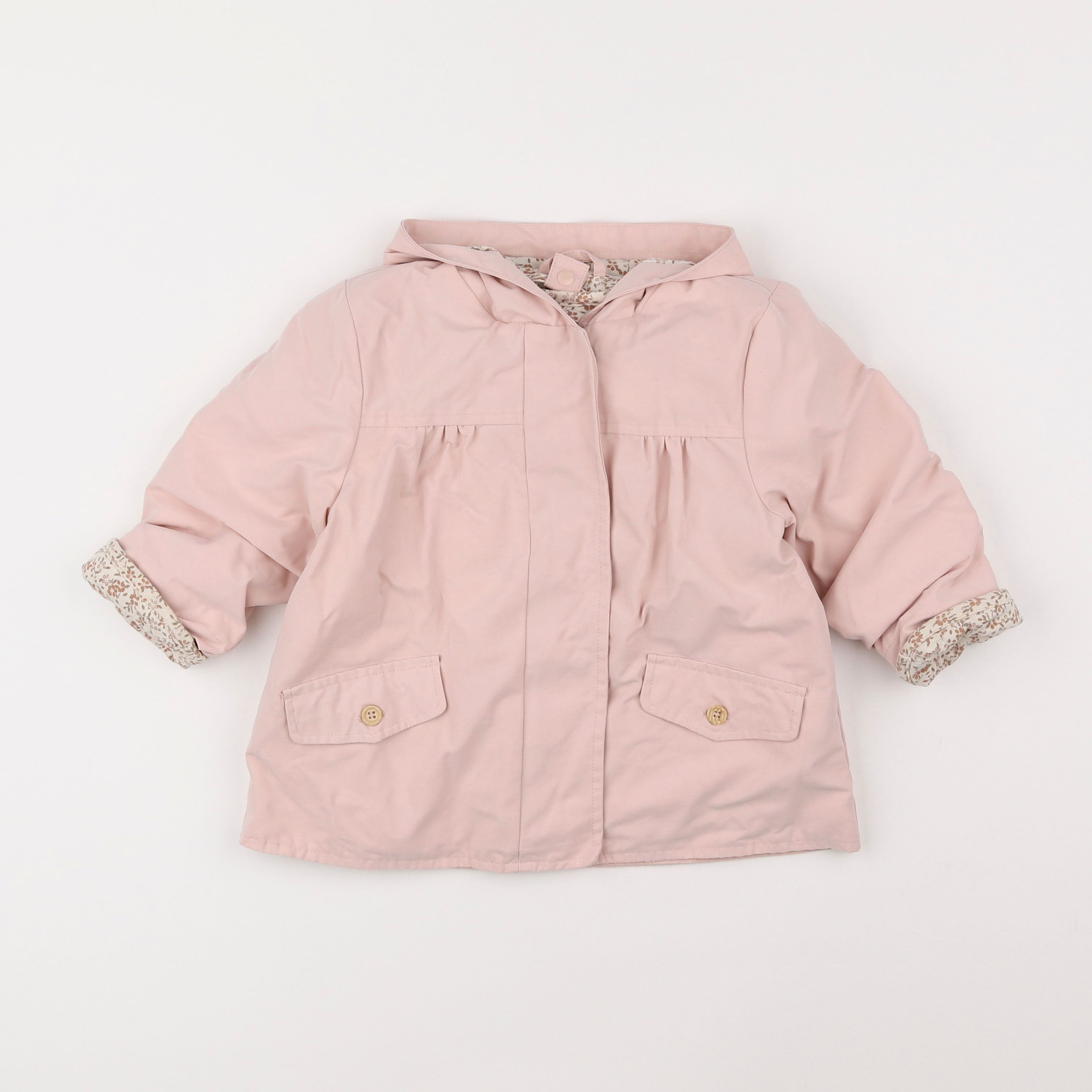 Vertbaudet - parka rose - 2 ans