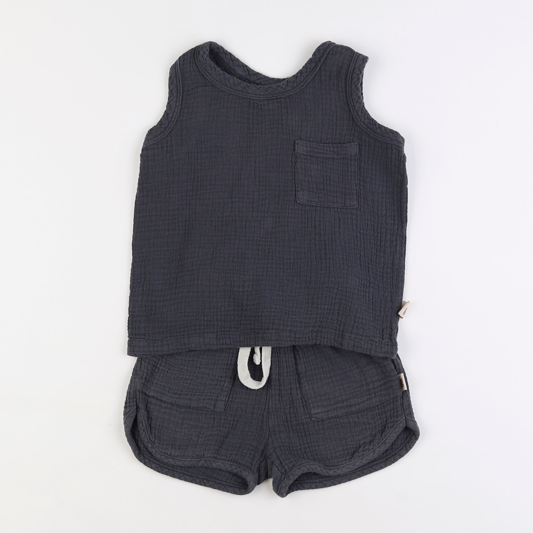 Gamin gamine - ensemble gris - 3 ans