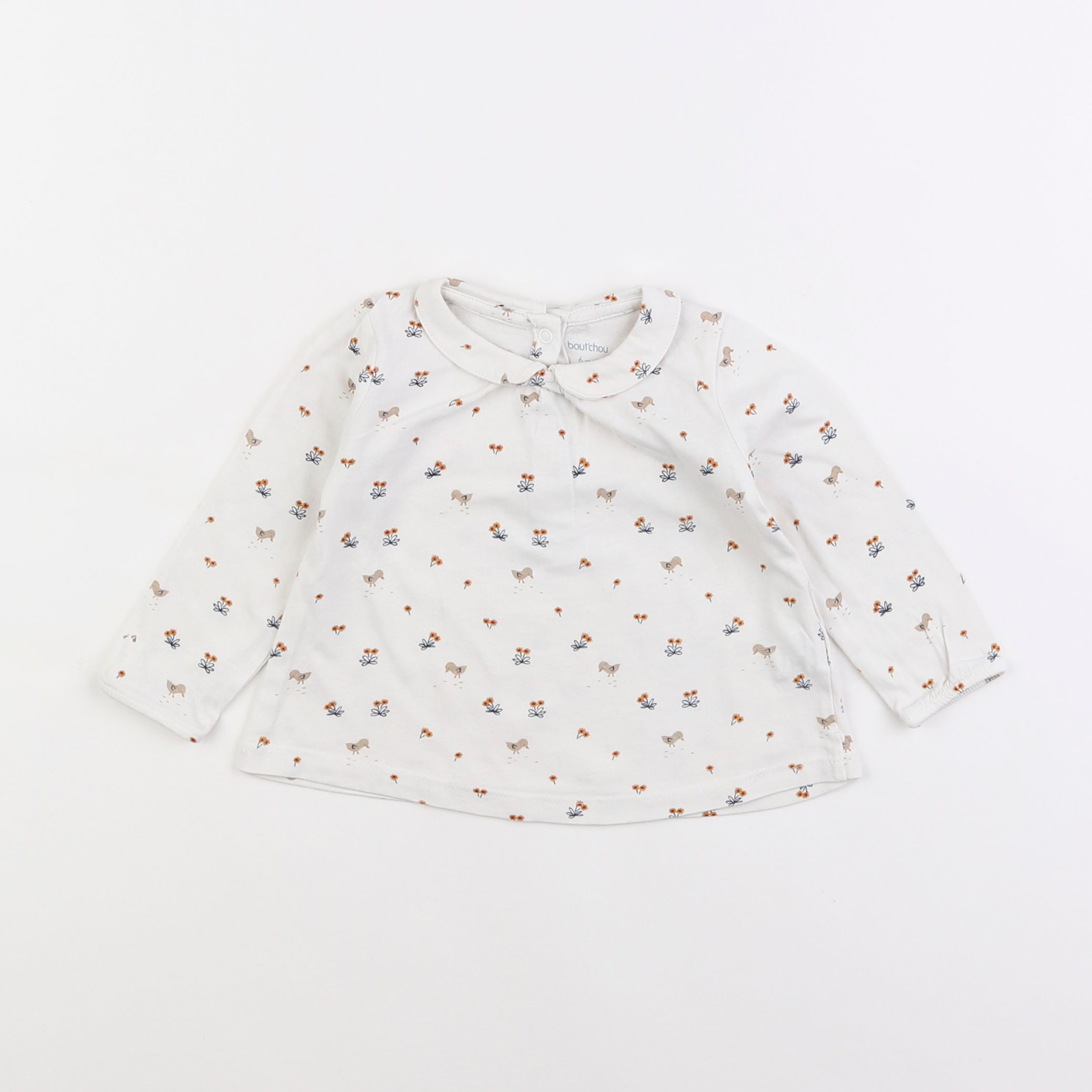 Boutchou - tee-shirt blanc - 6 mois