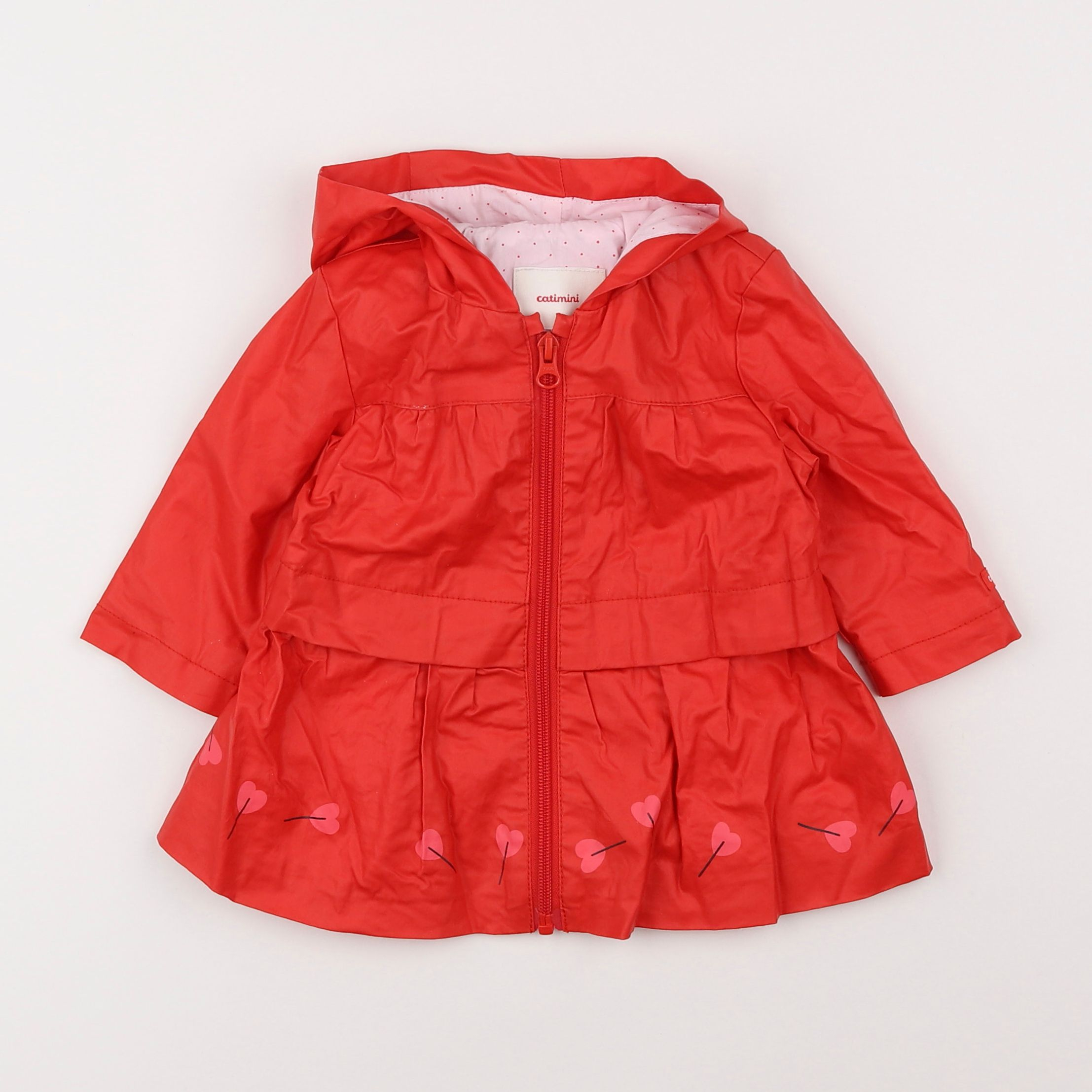 Catimini - imperméable rouge - 6 mois