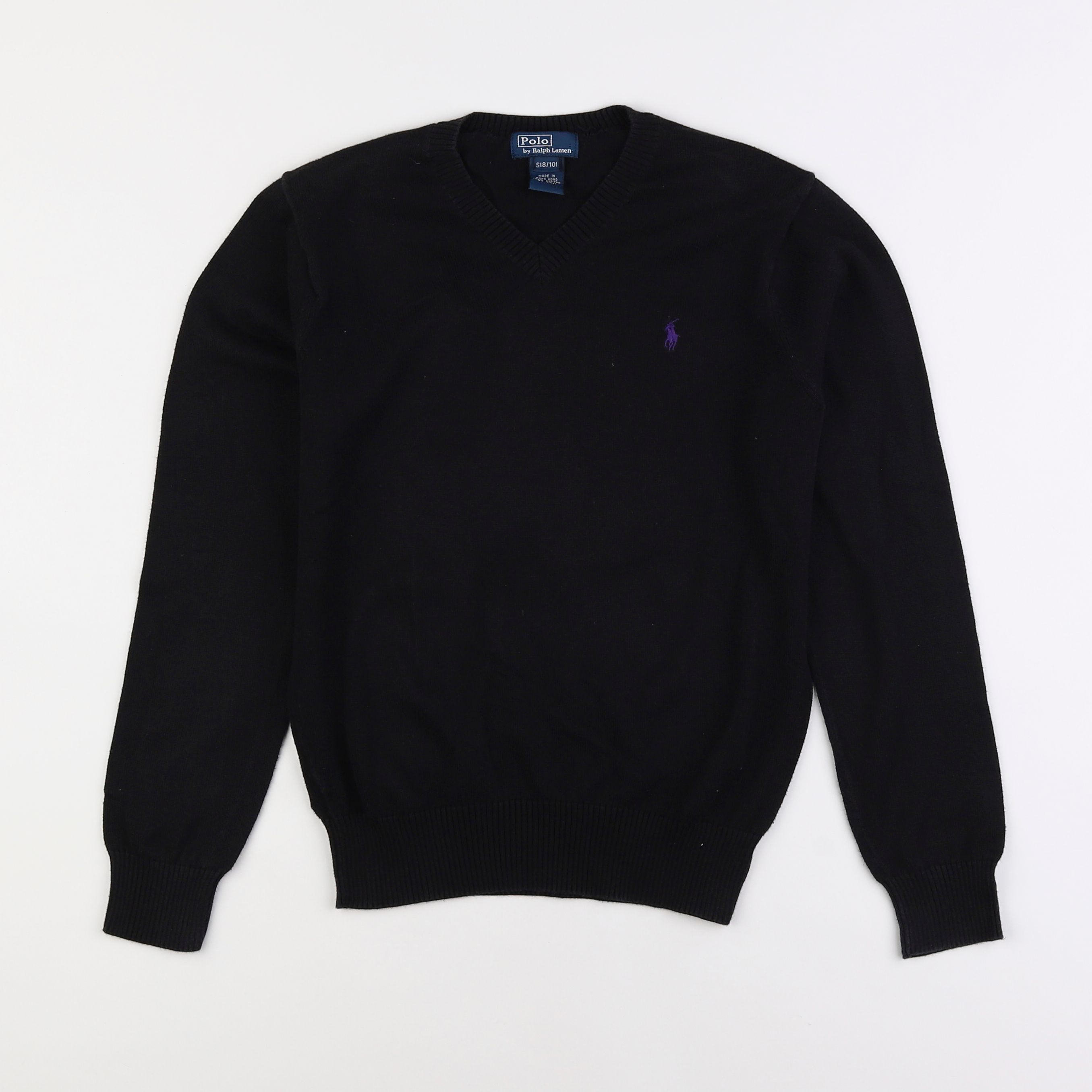 Ralph Lauren - pull noir - 8/10 ans