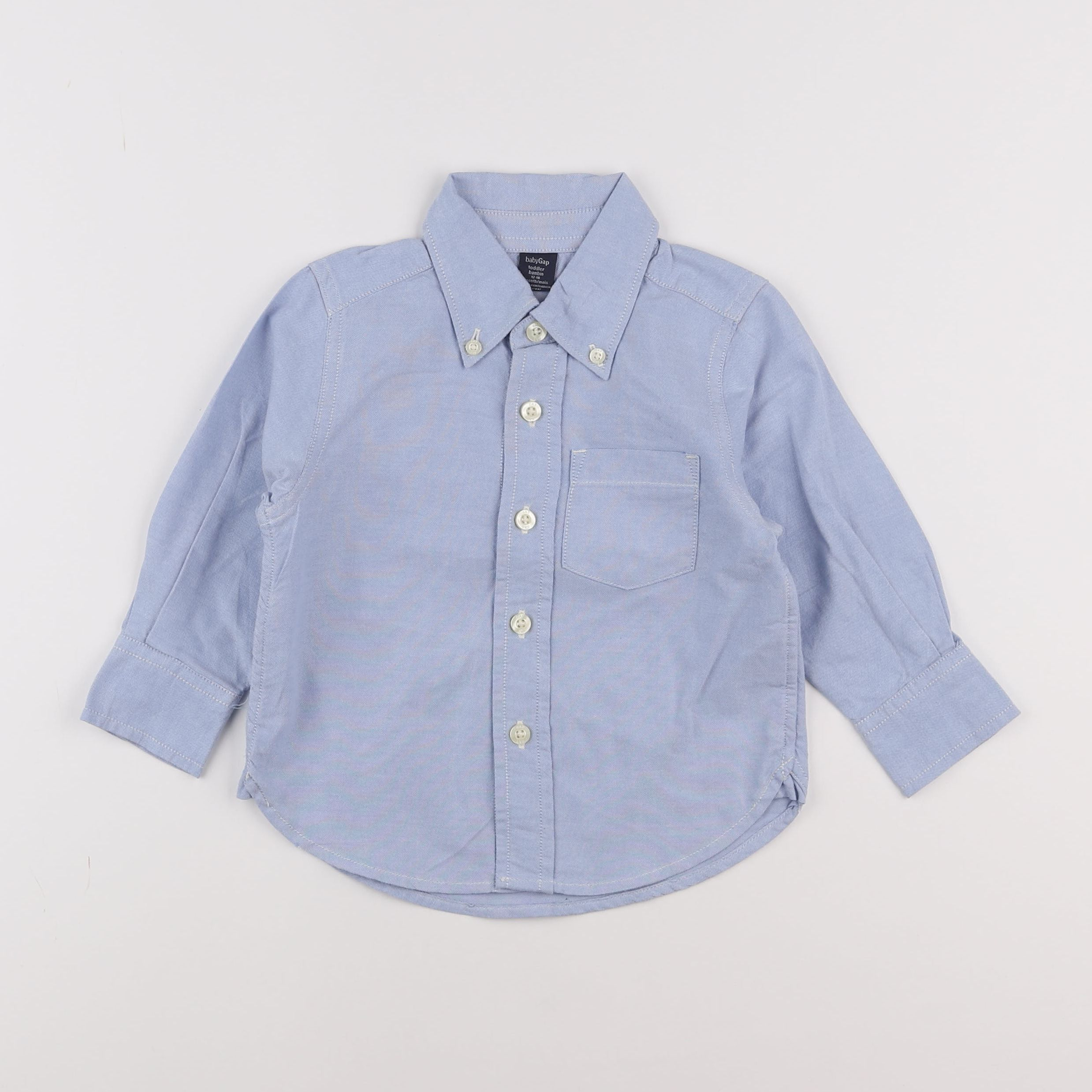 GAP - chemise bleu - 12/18 mois