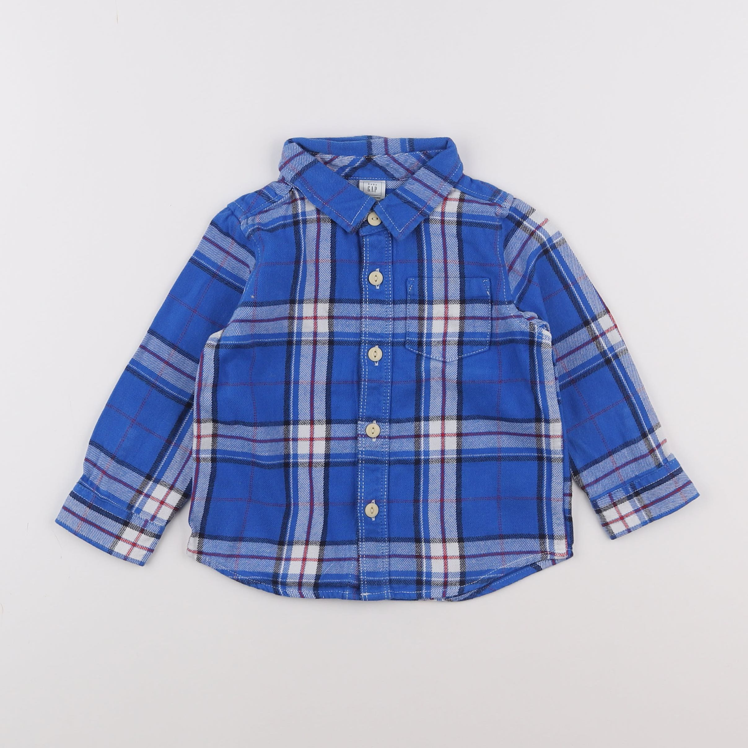 GAP - chemise bleu - 18 mois à 2 ans