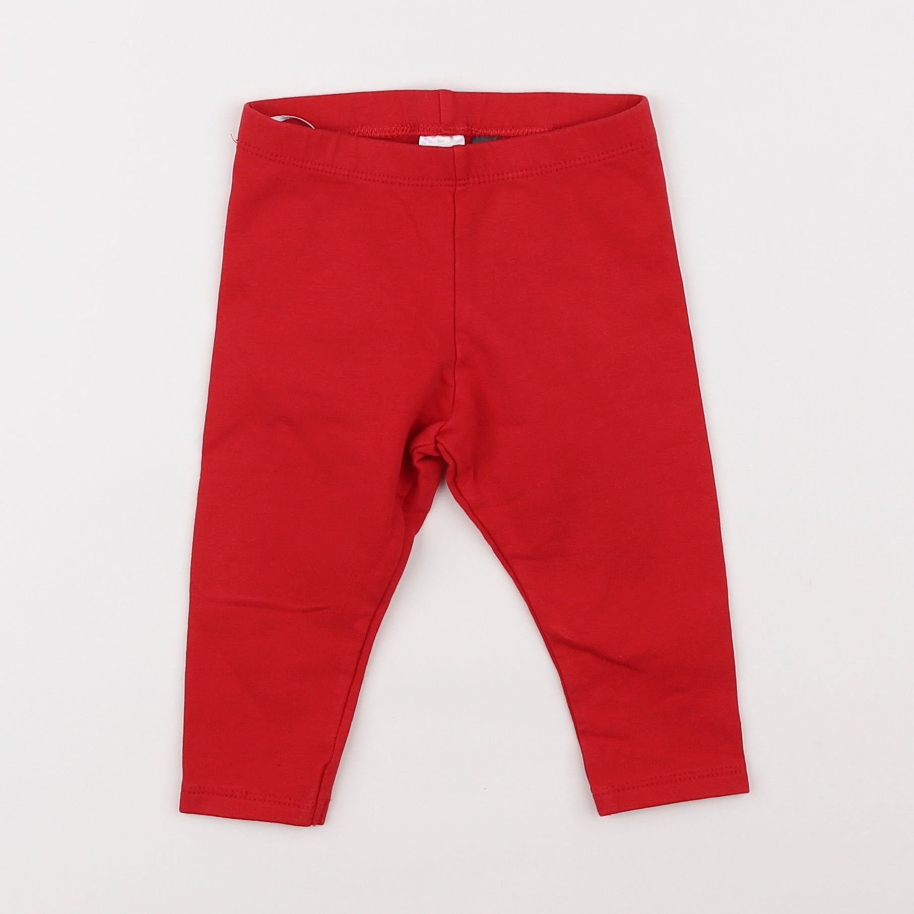 H&M - legging rouge - 6/9 mois