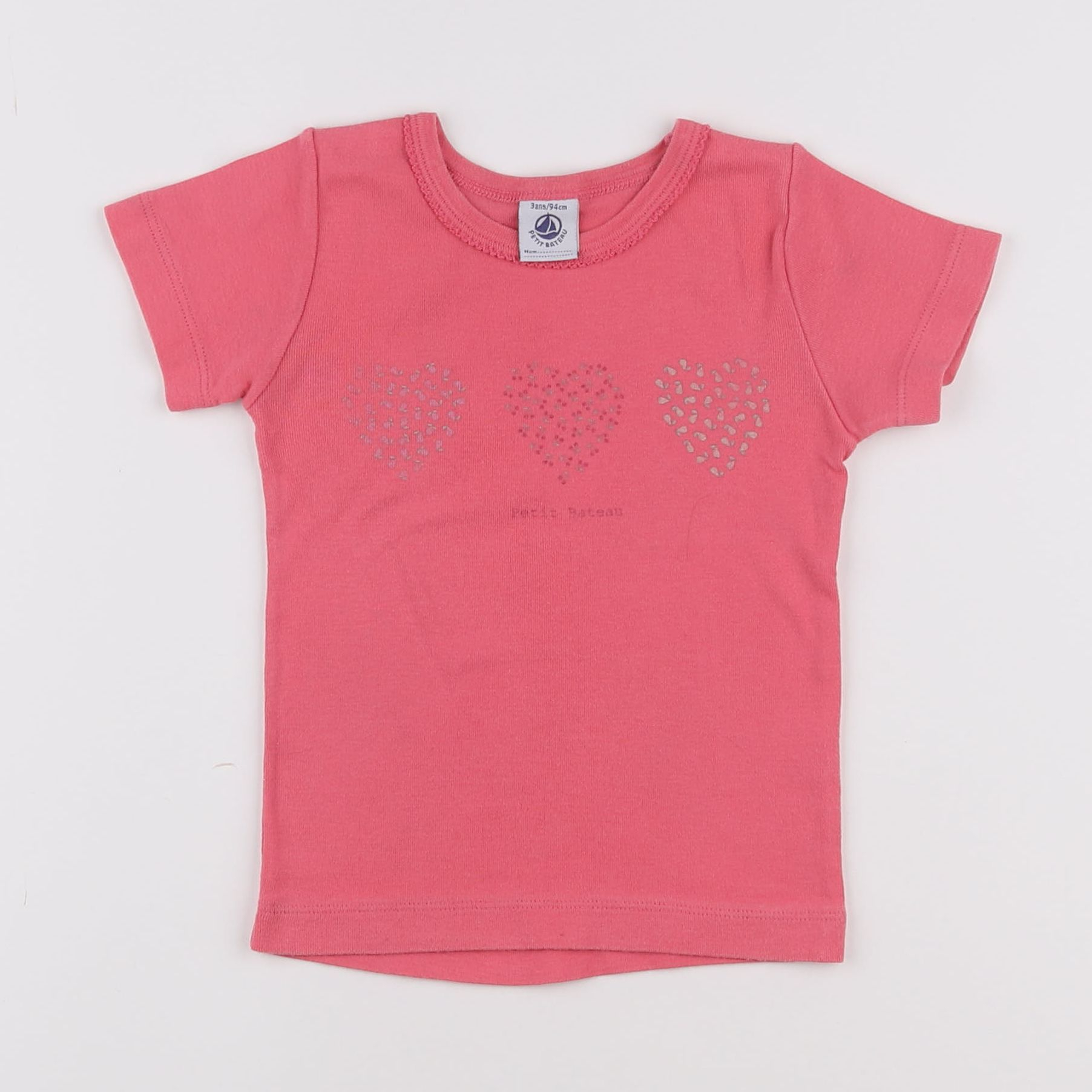 Petit Bateau - maillot de corps rose - 3 ans