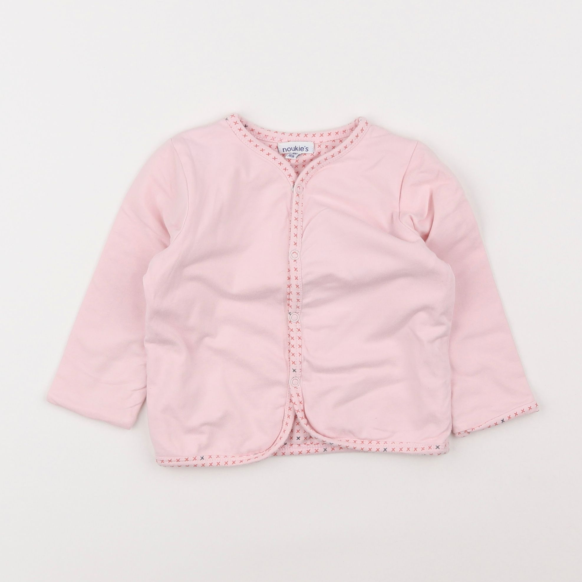 Noukie's - gilet rose - 9 mois