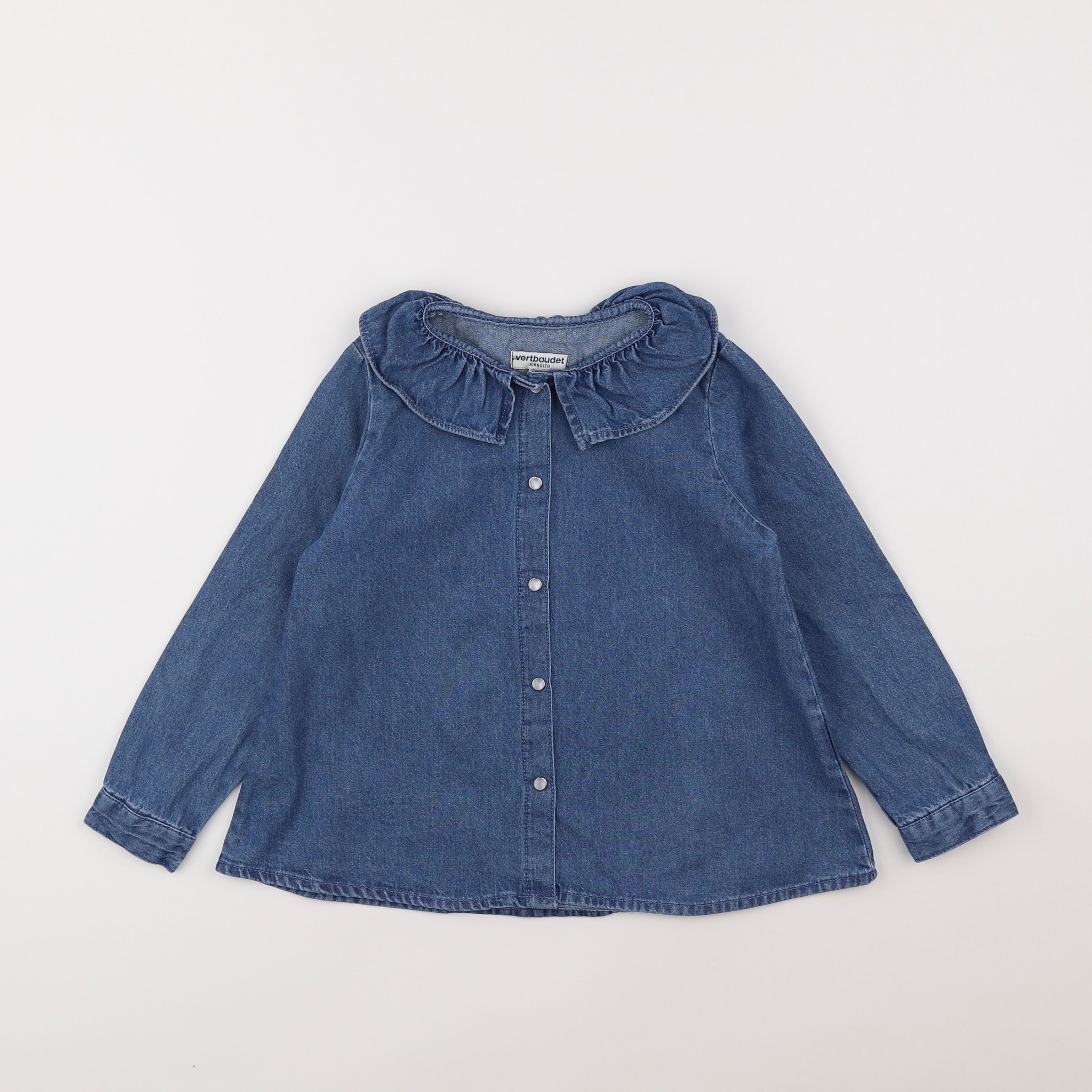 Vertbaudet - blouse bleu - 6 ans