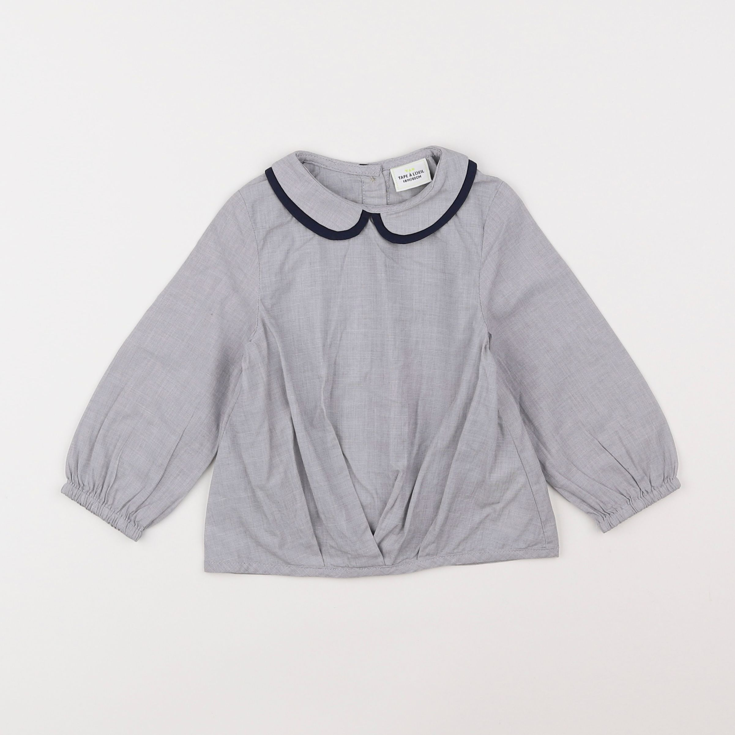 Tape à l'oeil - blouse gris - 18 mois