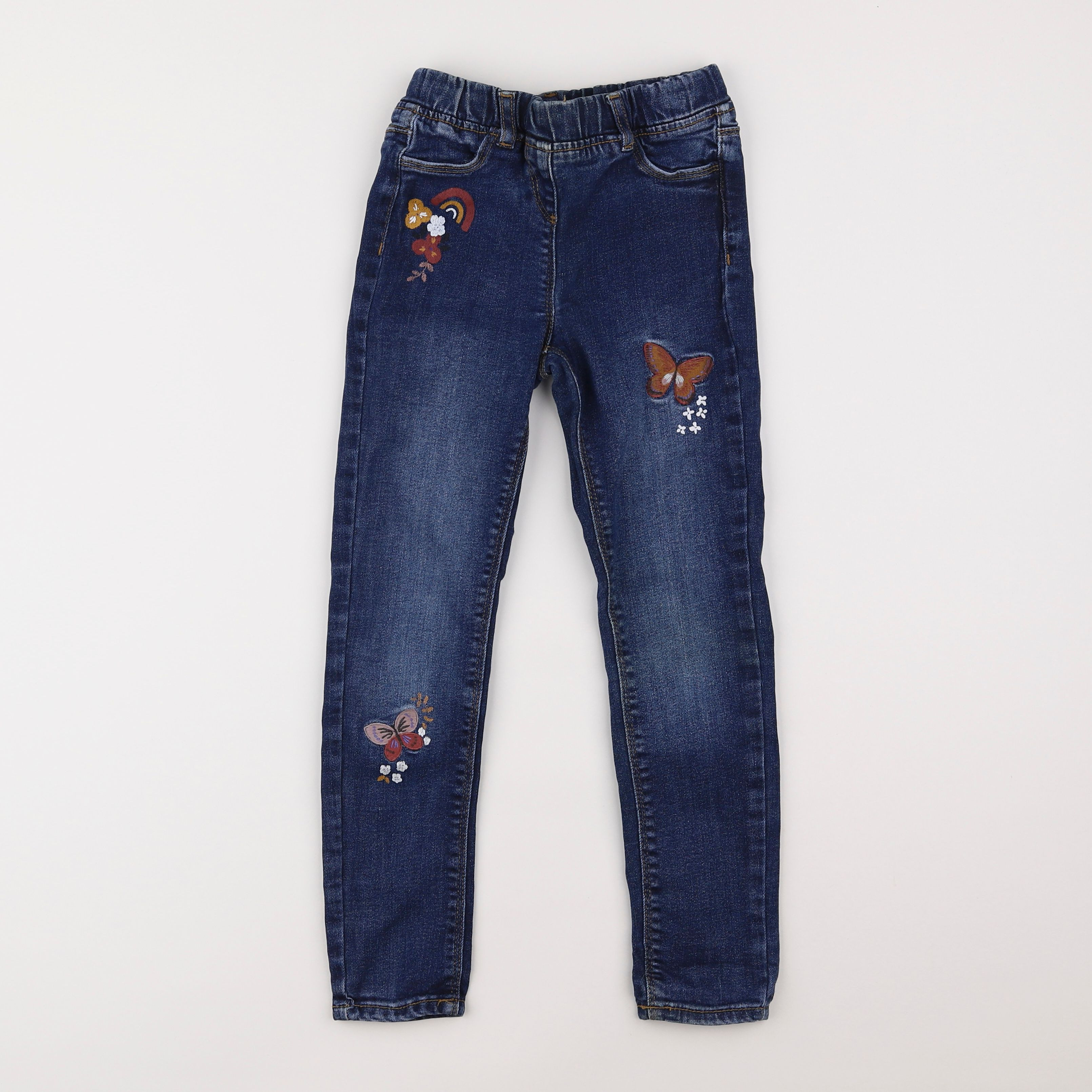 Vertbaudet - jegging bleu - 8 ans