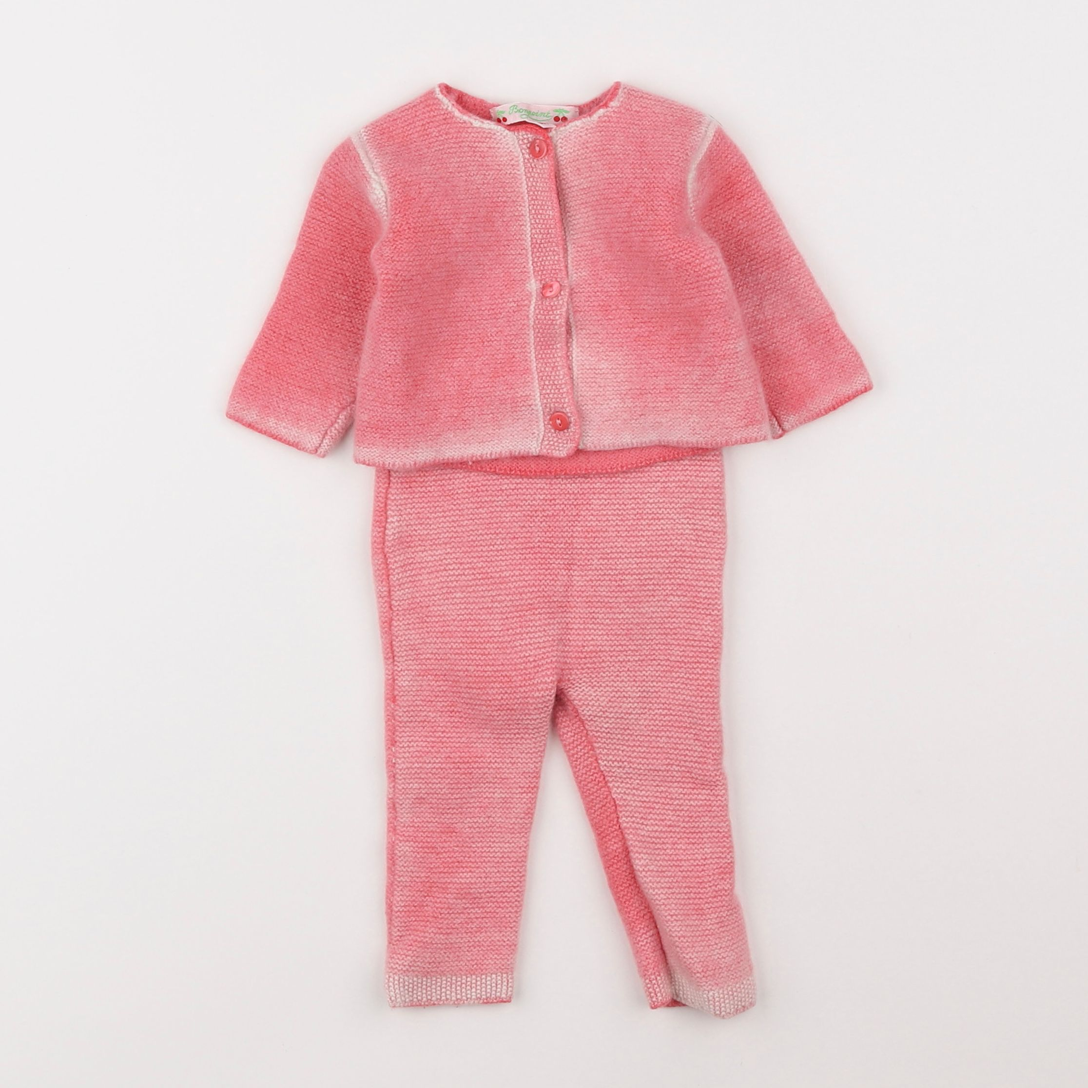 Bonpoint - ensemble rose - 6 mois