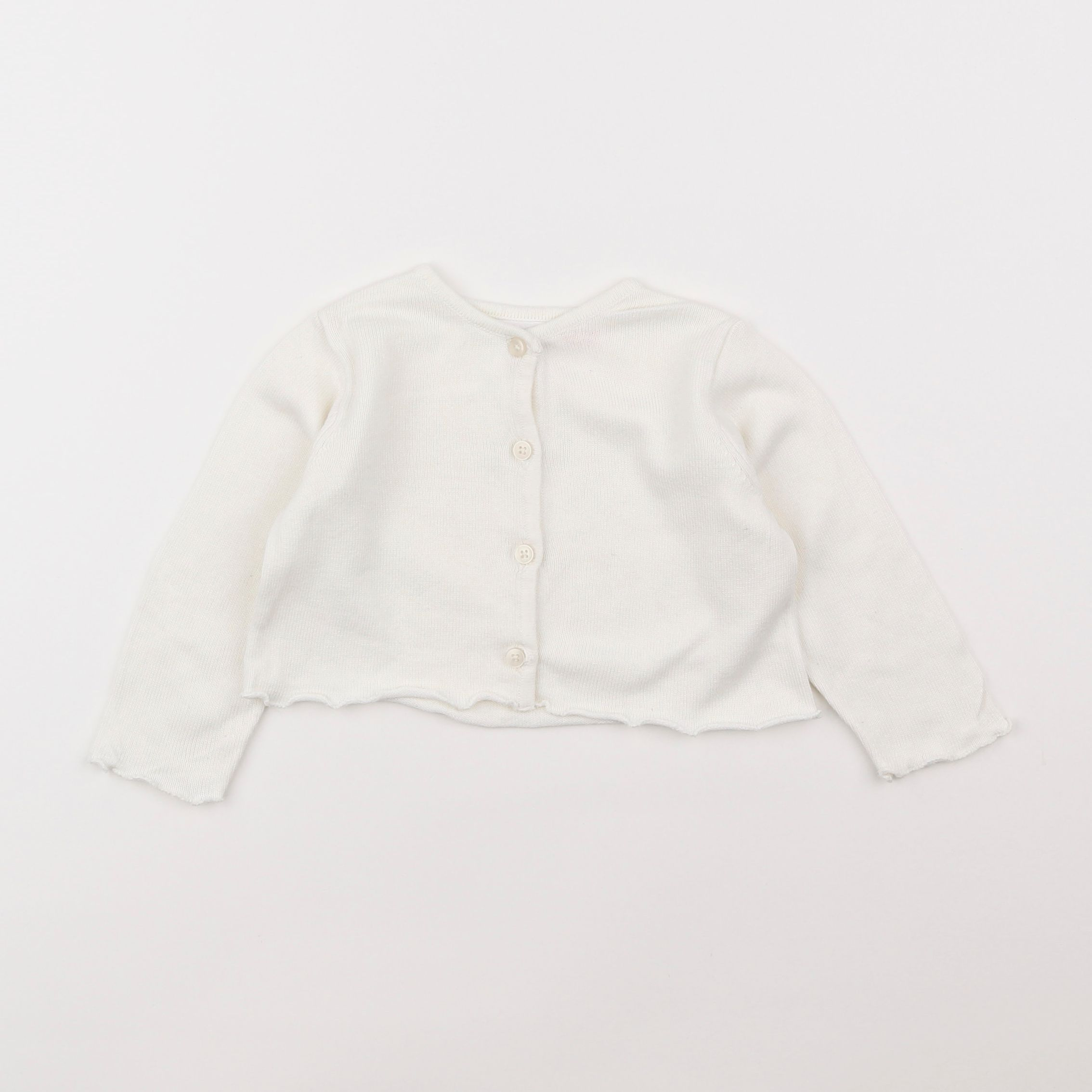 Zara - gilet blanc - 9/12 mois