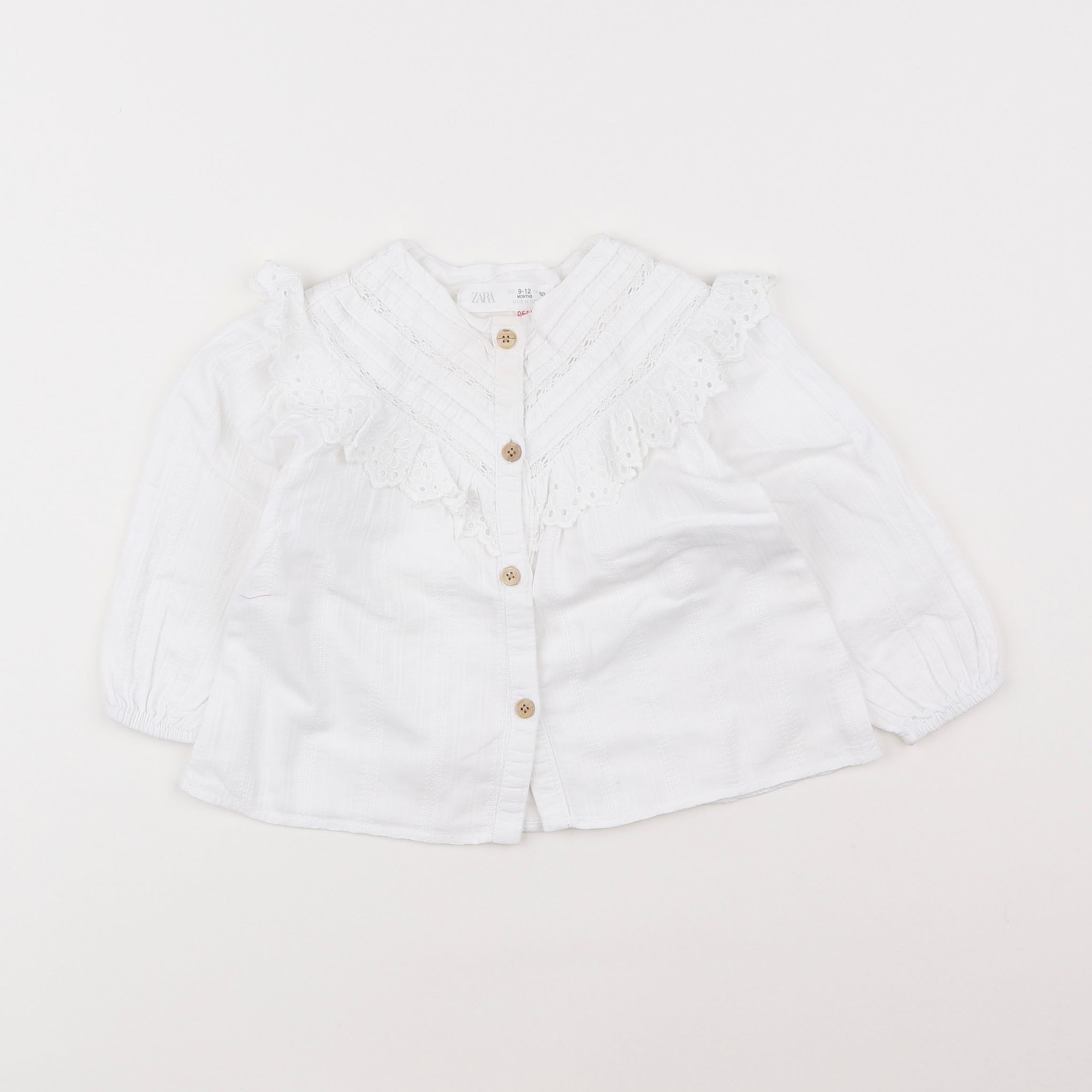 Zara - blouse blanc - 9/12 mois